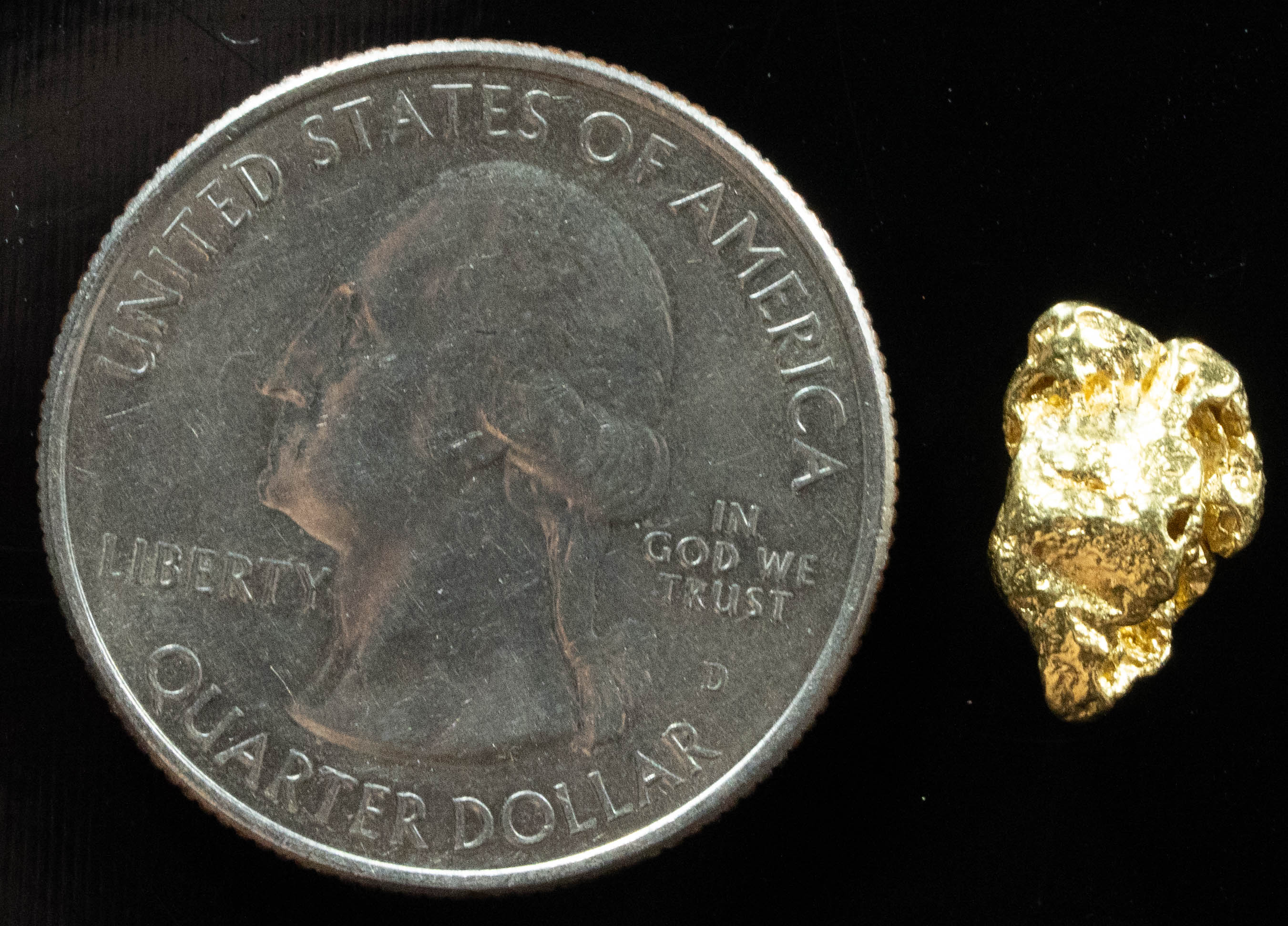 #55 Alaskan BC Natural Gold Nugget 1.90 Grams Genuine
