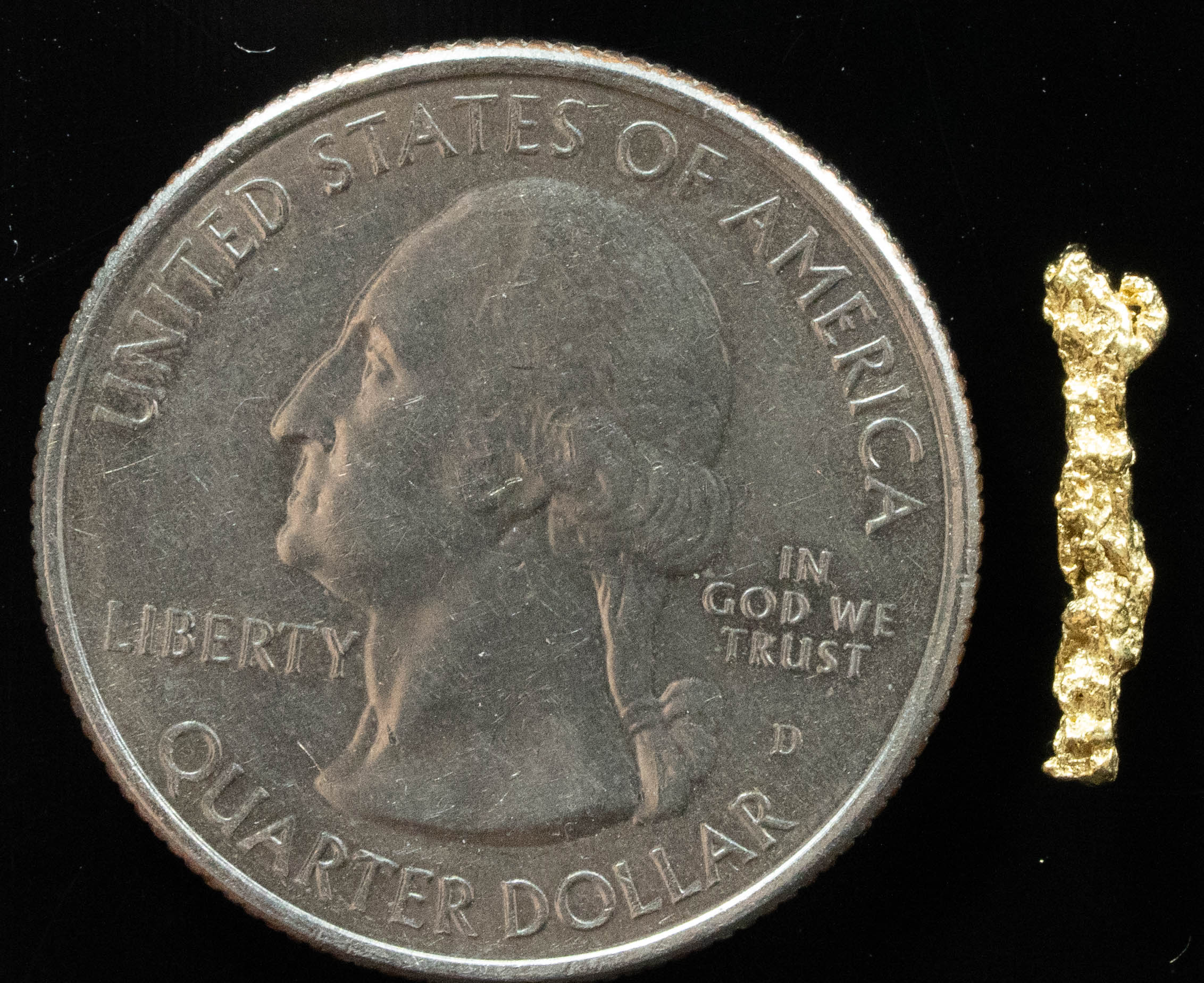 #62 Alaskan BC Natural Gold Nugget .36 Grams Genuine