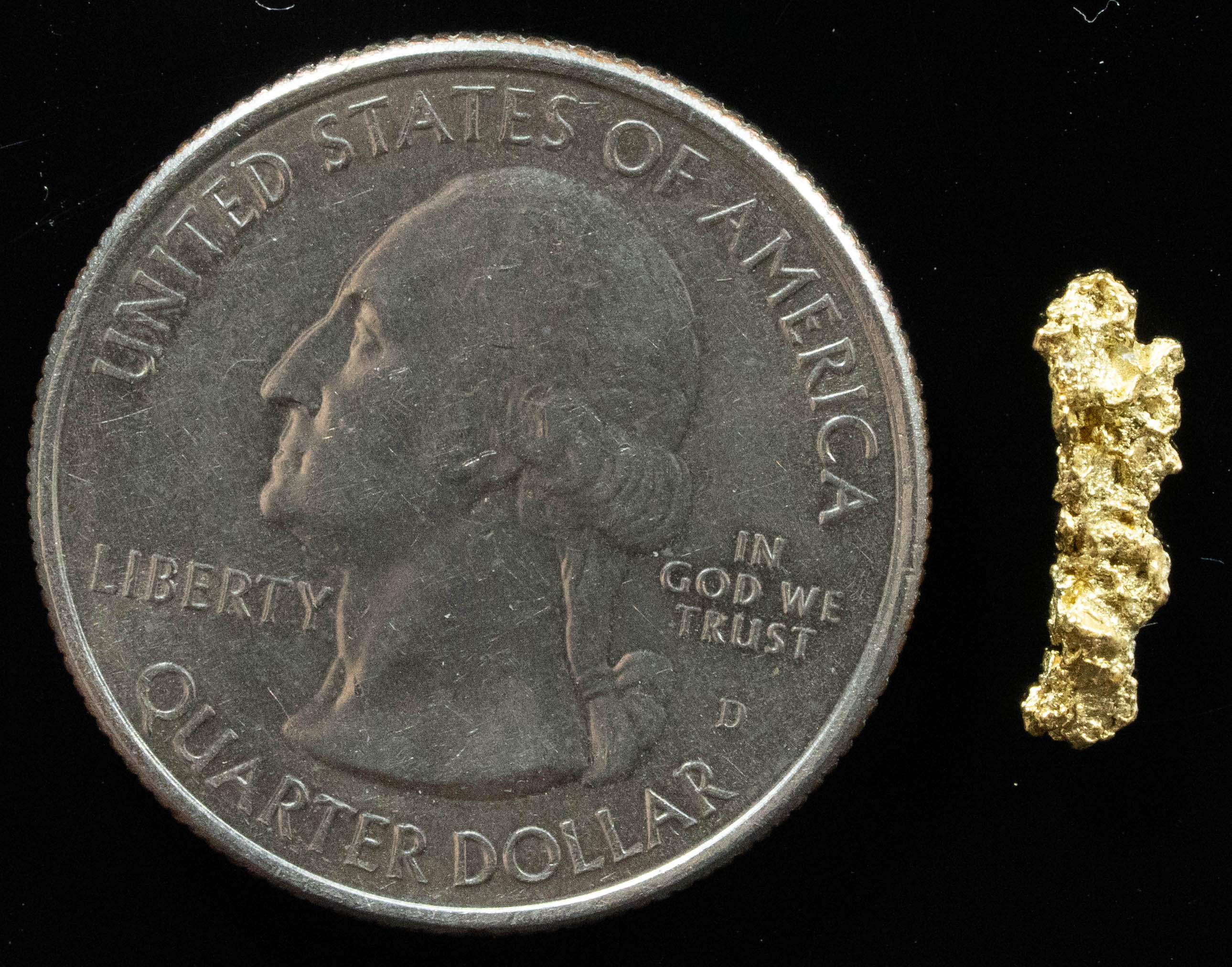 #68 Alaskan BC Natural Gold Nugget .40 Grams Genuine