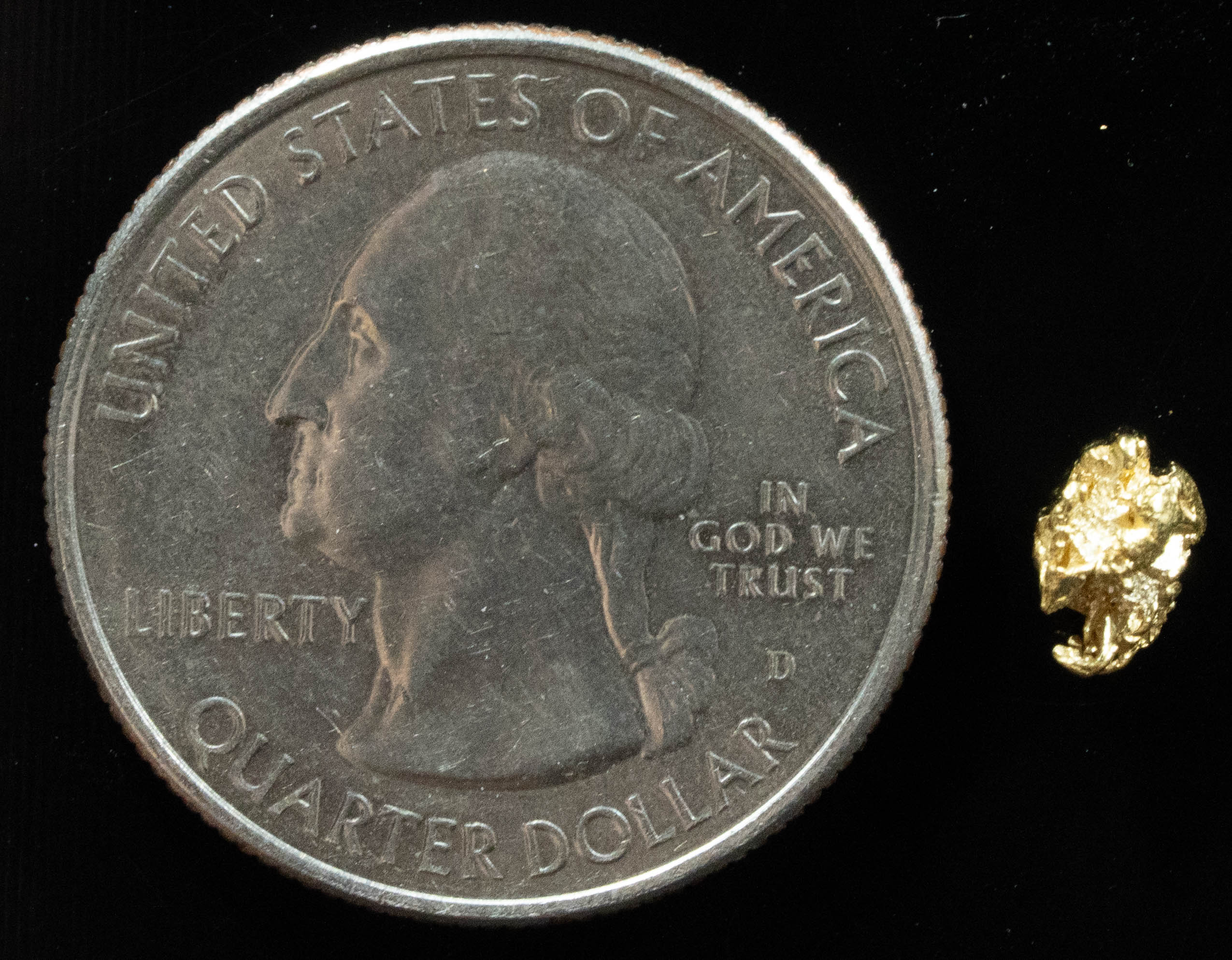 #74 Alaskan BC Natural Gold Nugget .37 Grams Genuine