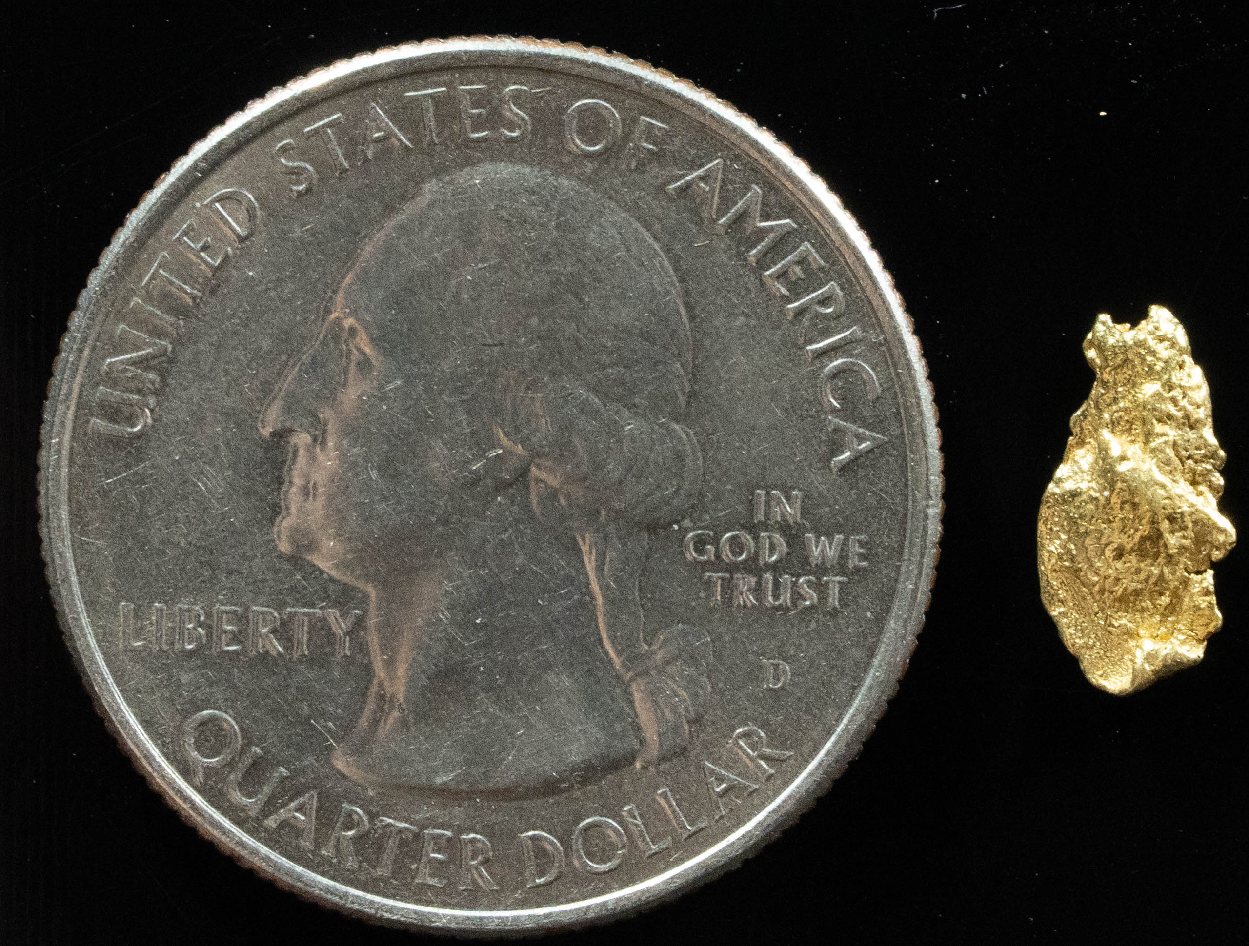 #77 Alaskan BC Natural Gold Nugget .40 Grams Genuine