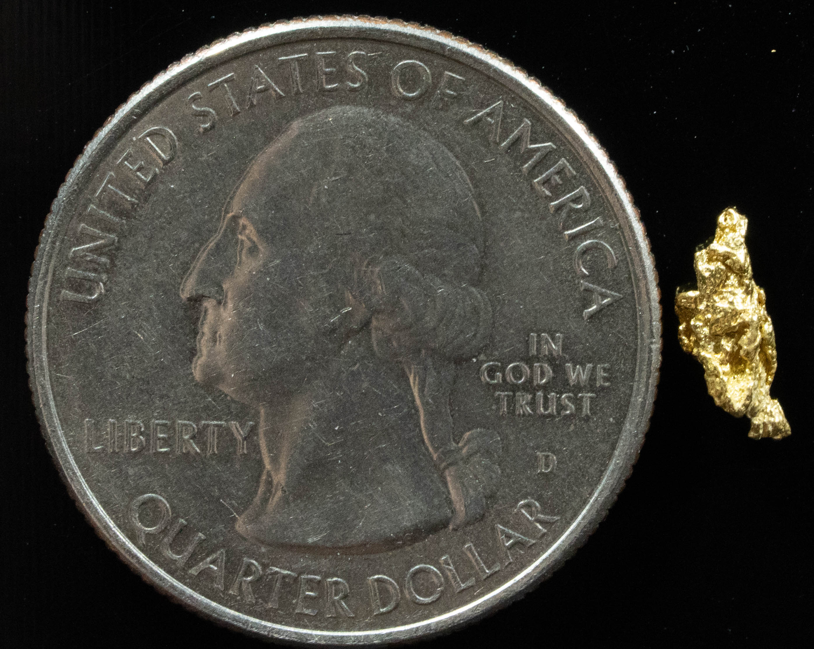 #82 Alaskan BC Natural Gold Nugget .34 Grams Genuine