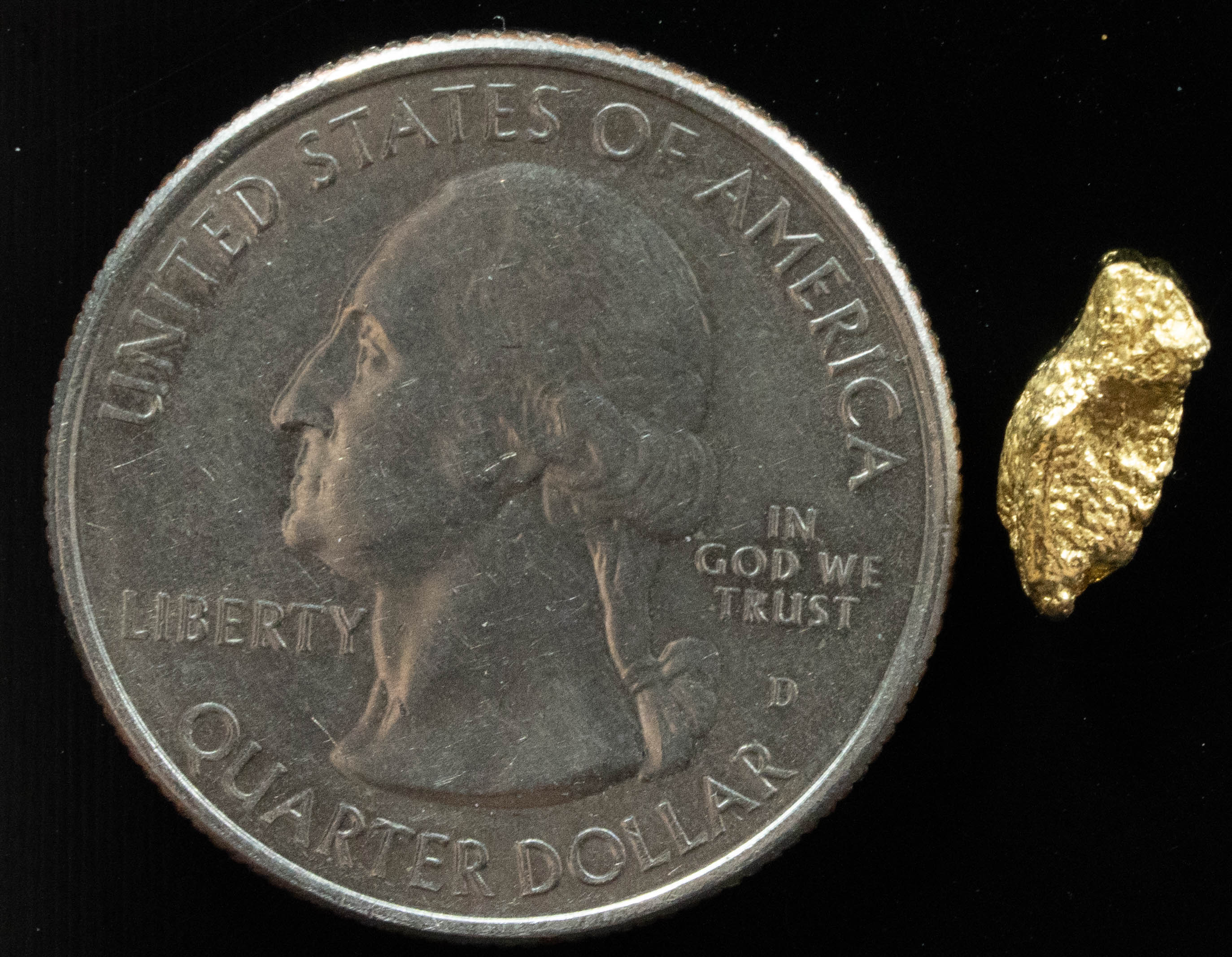 #87 Alaskan BC Natural Gold Nugget .77 Grams Genuine