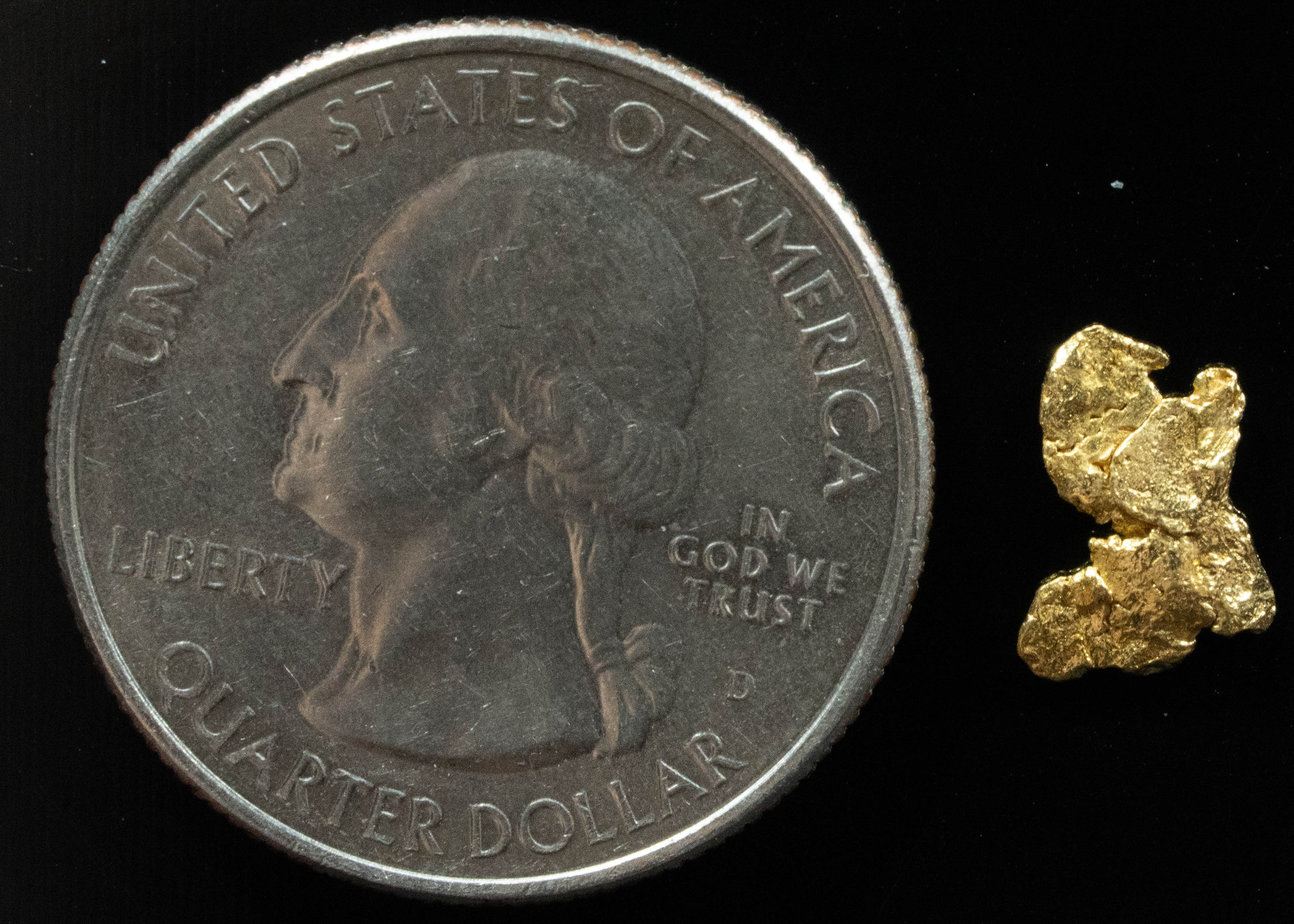 #109 Alaskan BC Natural Gold Nugget .38 Grams Genuine