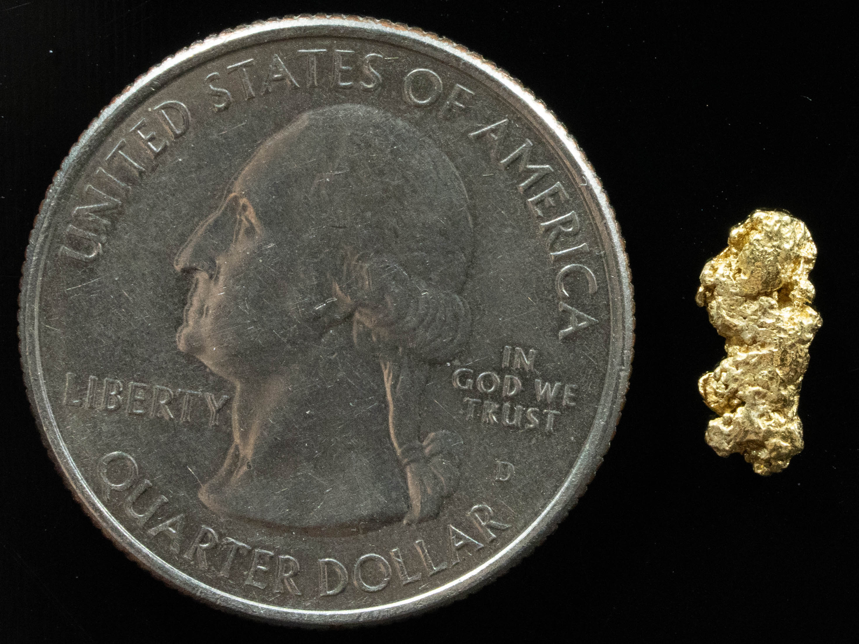 #110 Alaskan BC Natural Gold Nugget .52 Grams Genuine
