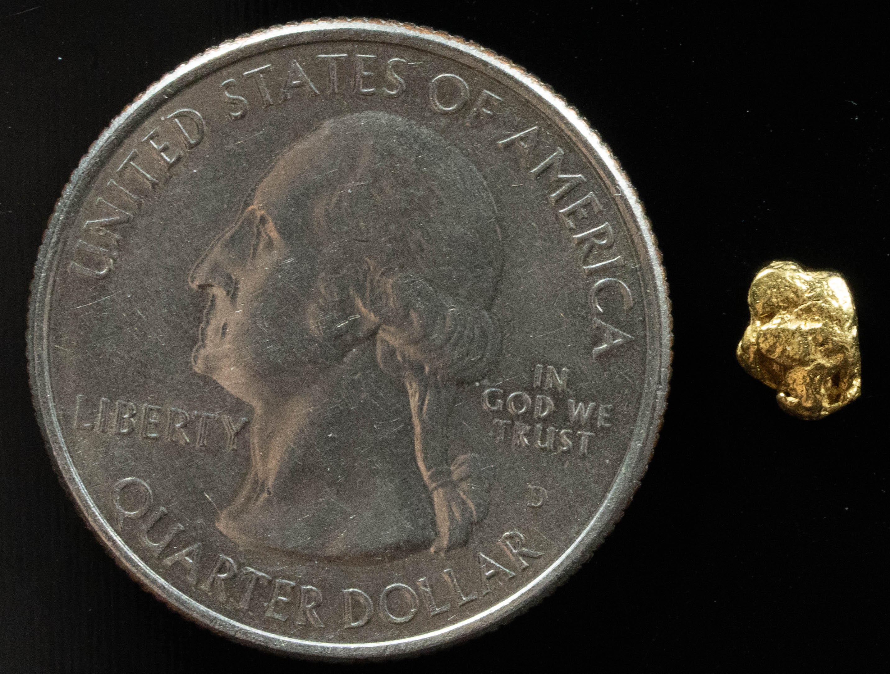 #111 Alaskan BC Natural Gold Nugget .40 Grams Genuine
