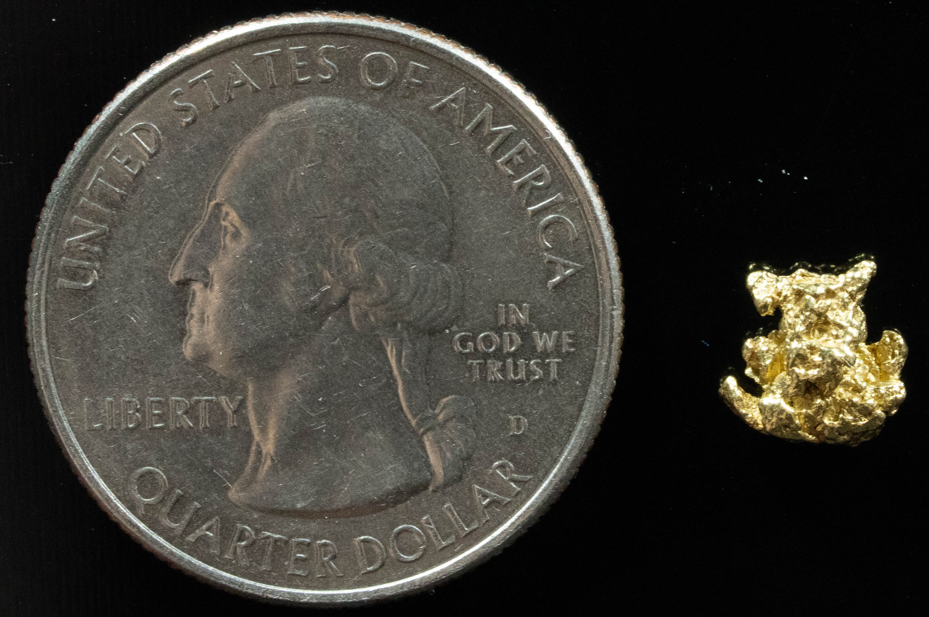 #114 Alaskan BC Natural Gold Nugget .76 Grams Genuine