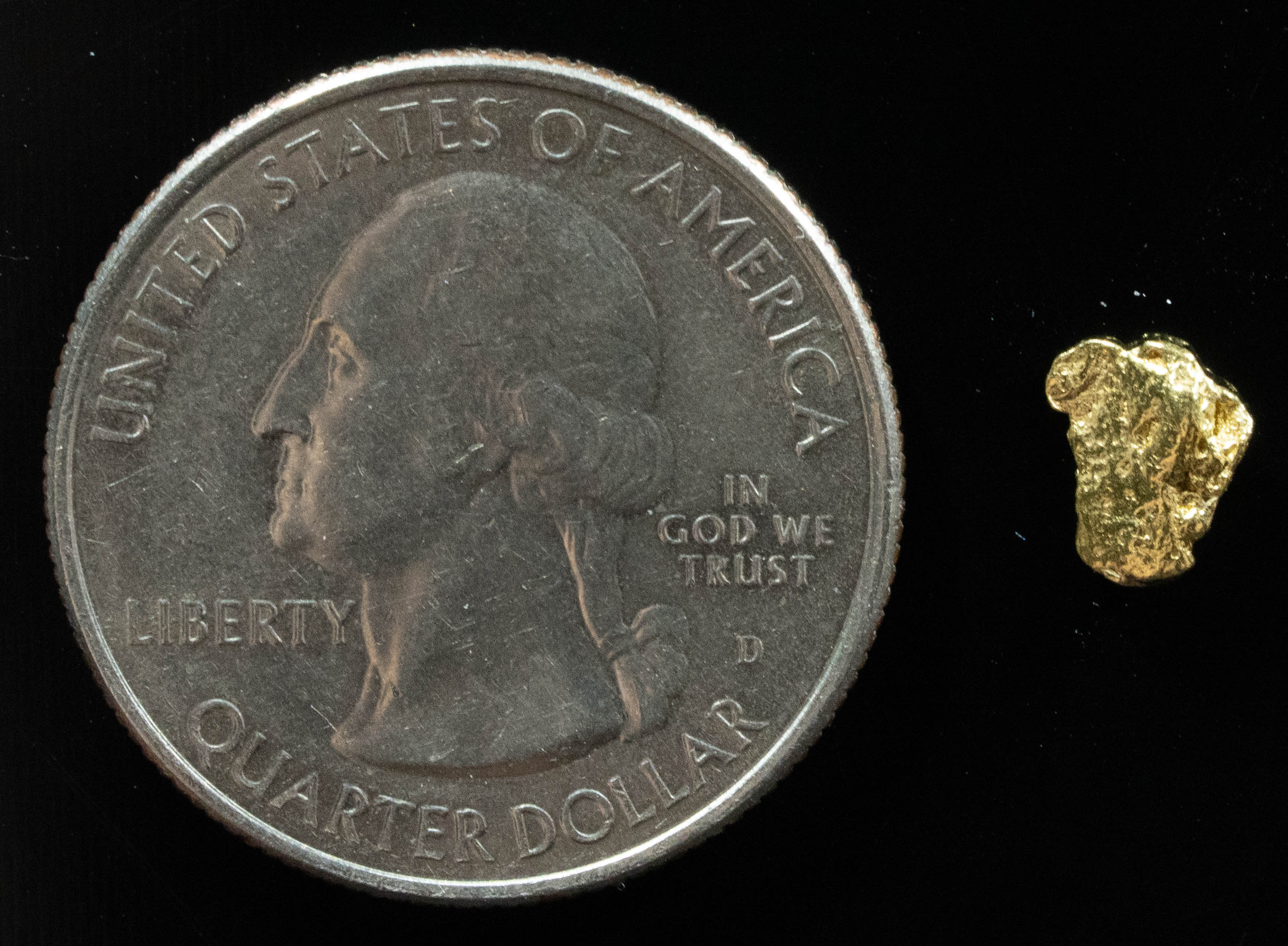 #115 Alaskan BC Natural Gold Nugget .43 Grams Genuine