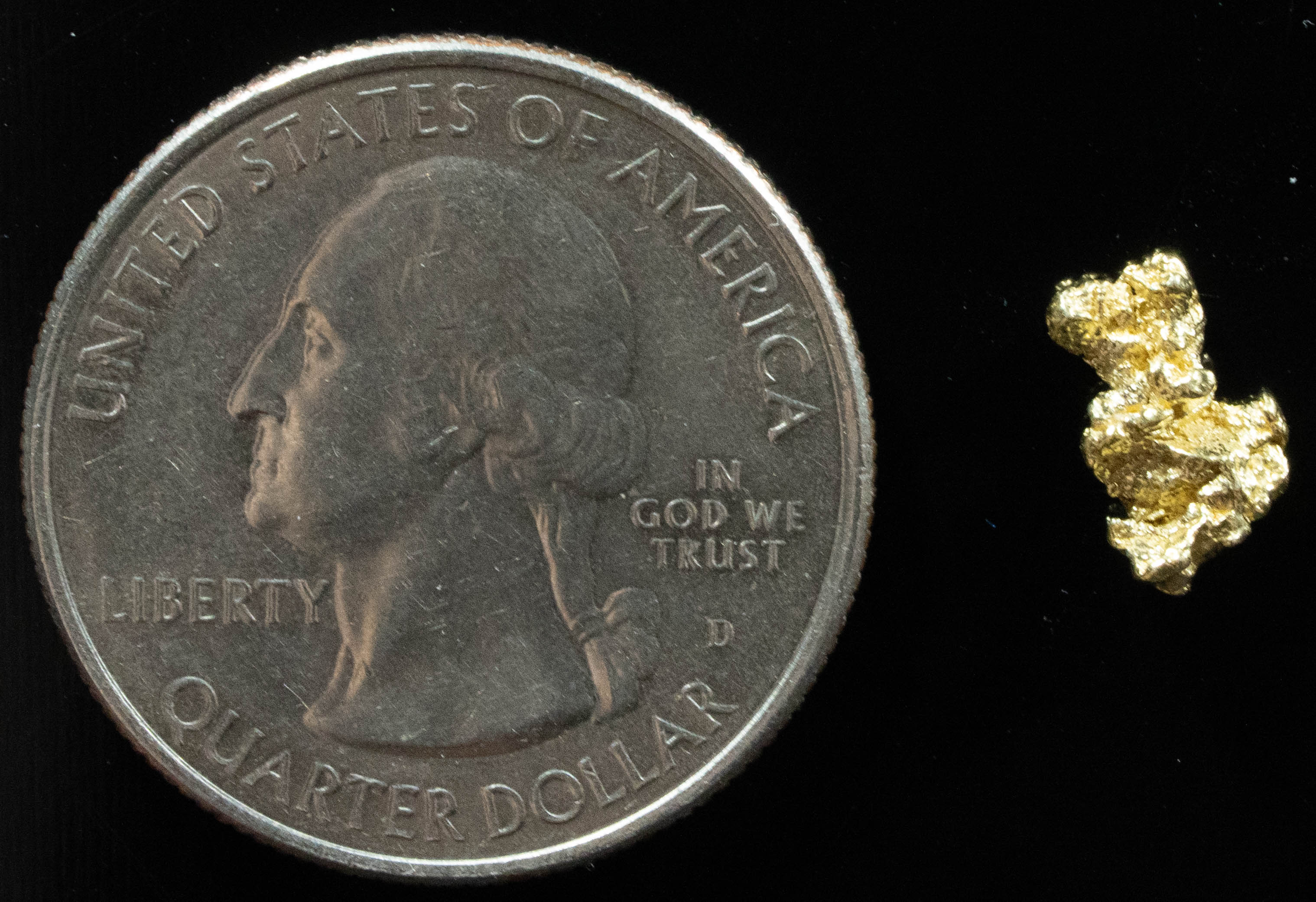 #116 Alaskan BC Natural Gold Nugget .57 Grams Genuine