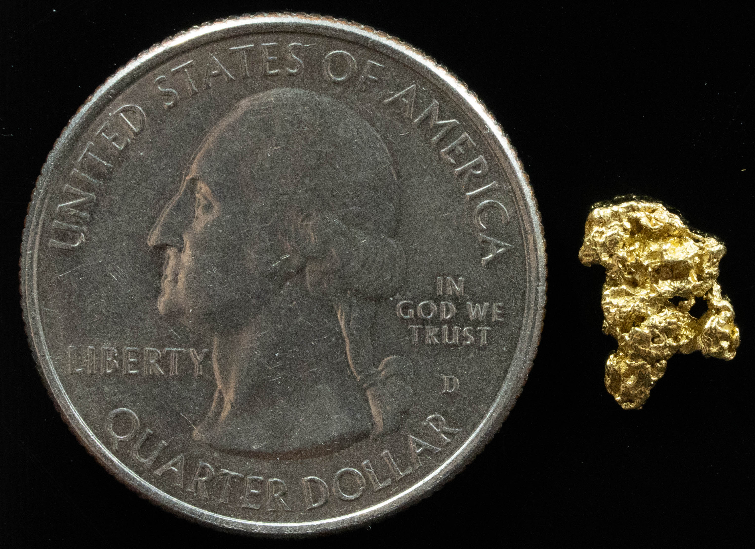 #118 Alaskan BC Natural Gold Nugget .47 Grams Genuine