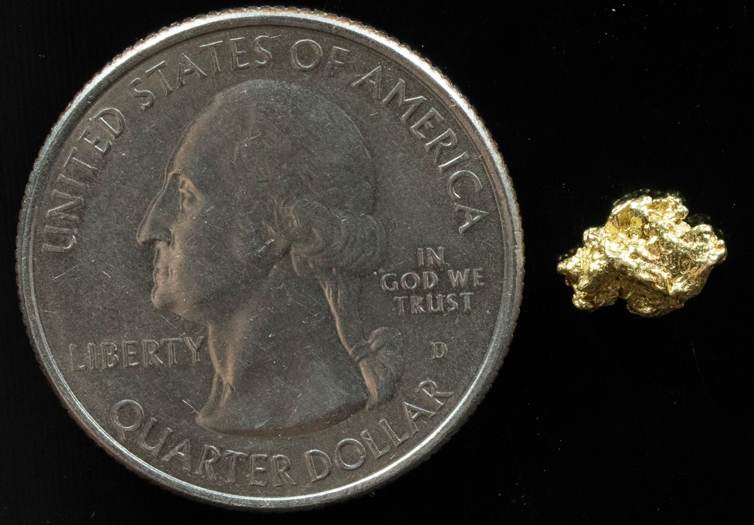 #124 Alaskan BC Natural Gold Nugget .54 Grams Genuine