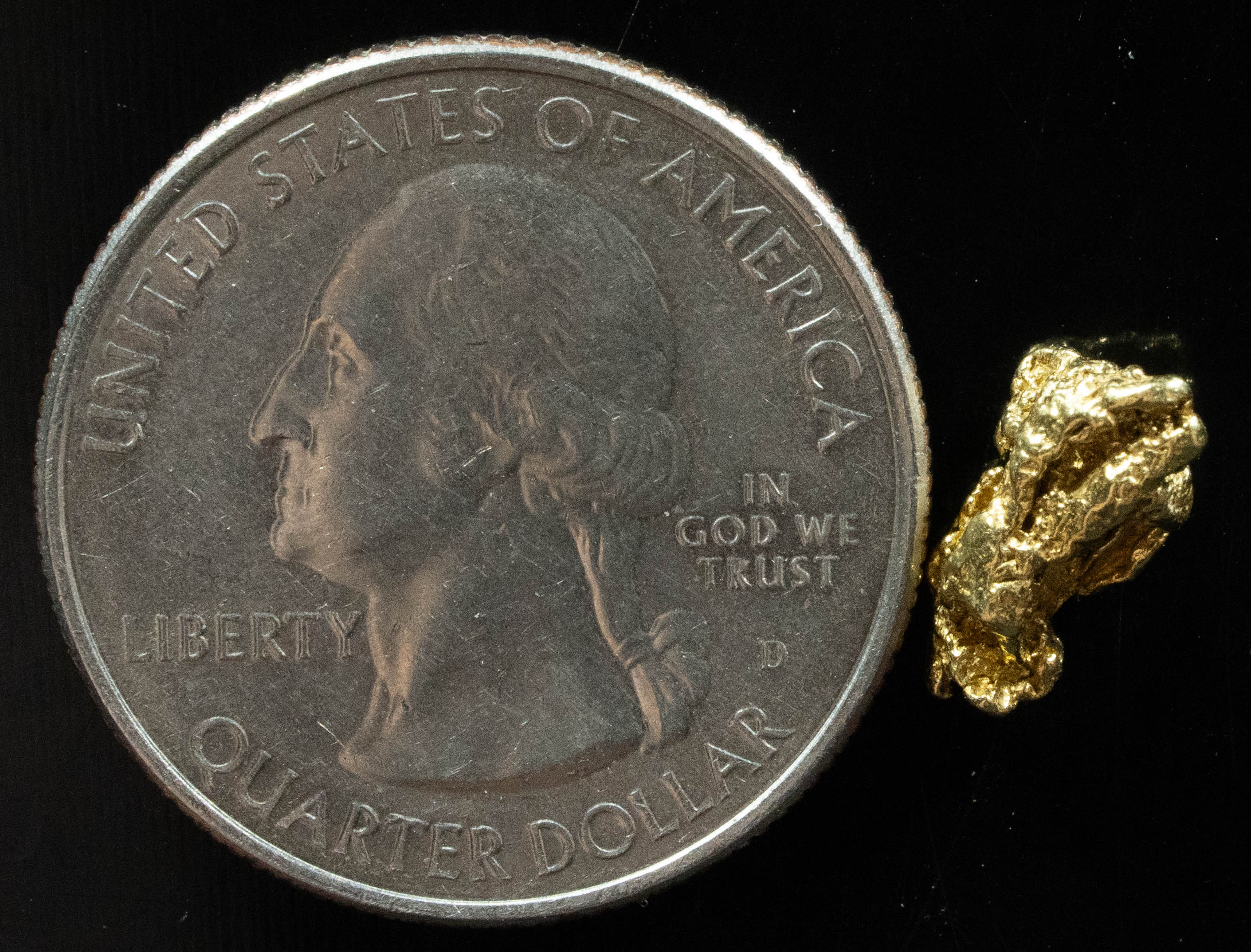 #127 Alaskan BC Natural Gold Nugget 1.06 Grams Genuine