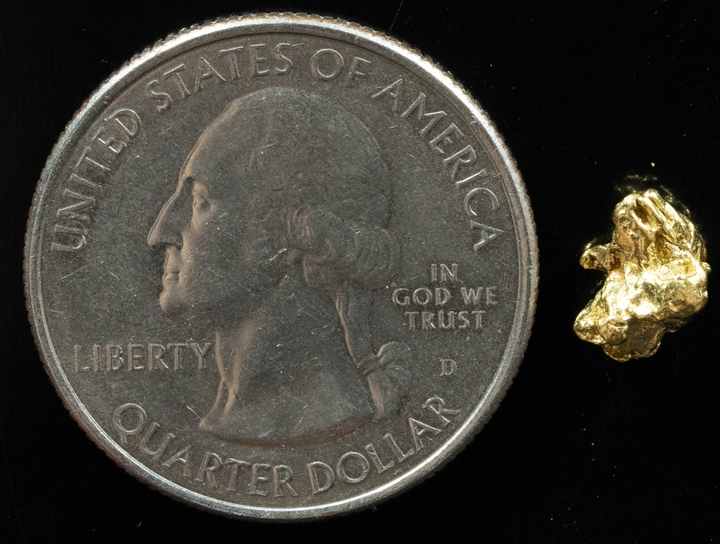 L-12 Exotic Alaskan BC Natural Gold Nugget .779 Grams Genuine