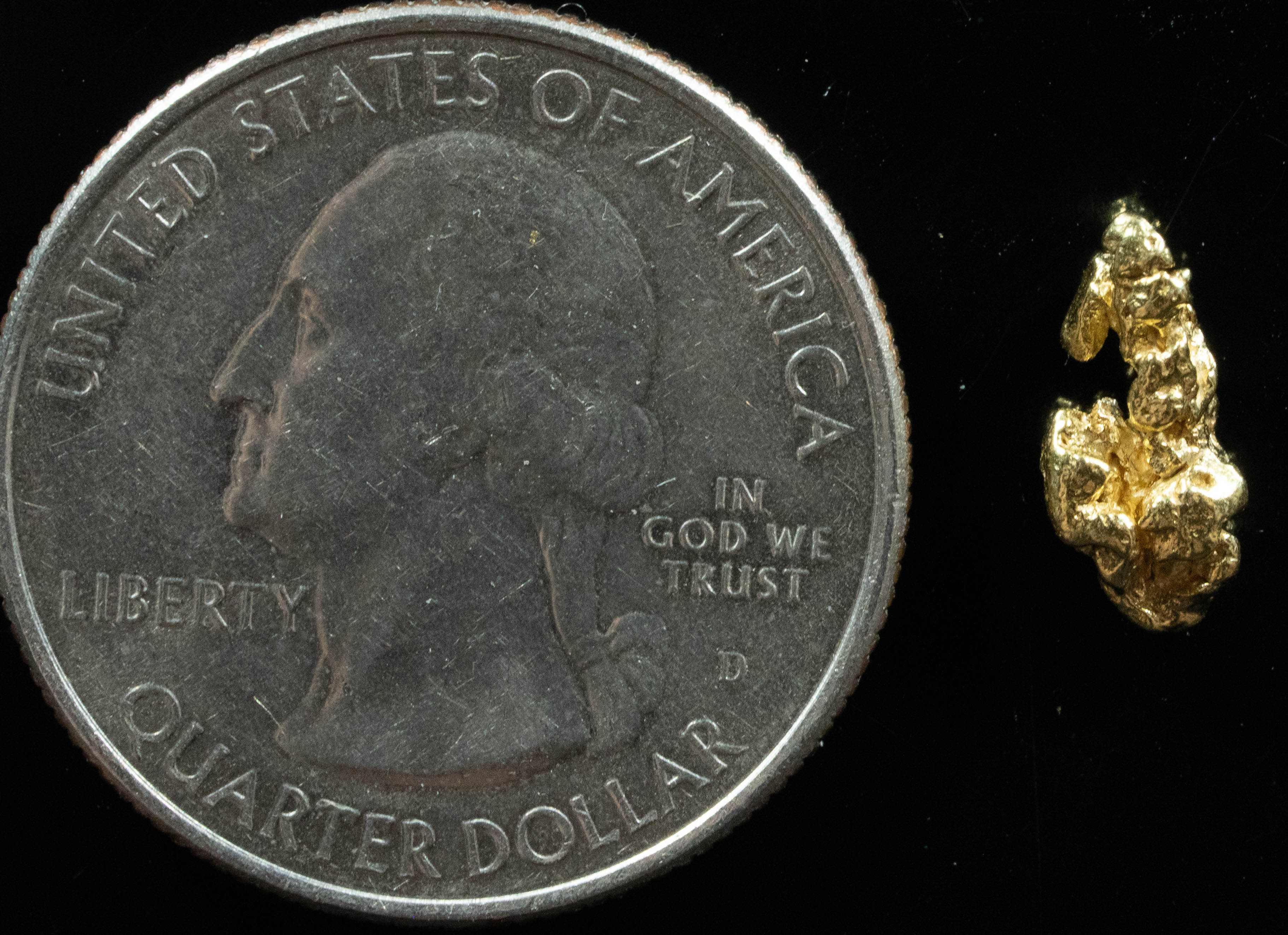 #132 Alaskan BC Natural Gold Nugget .77 Grams Genuine