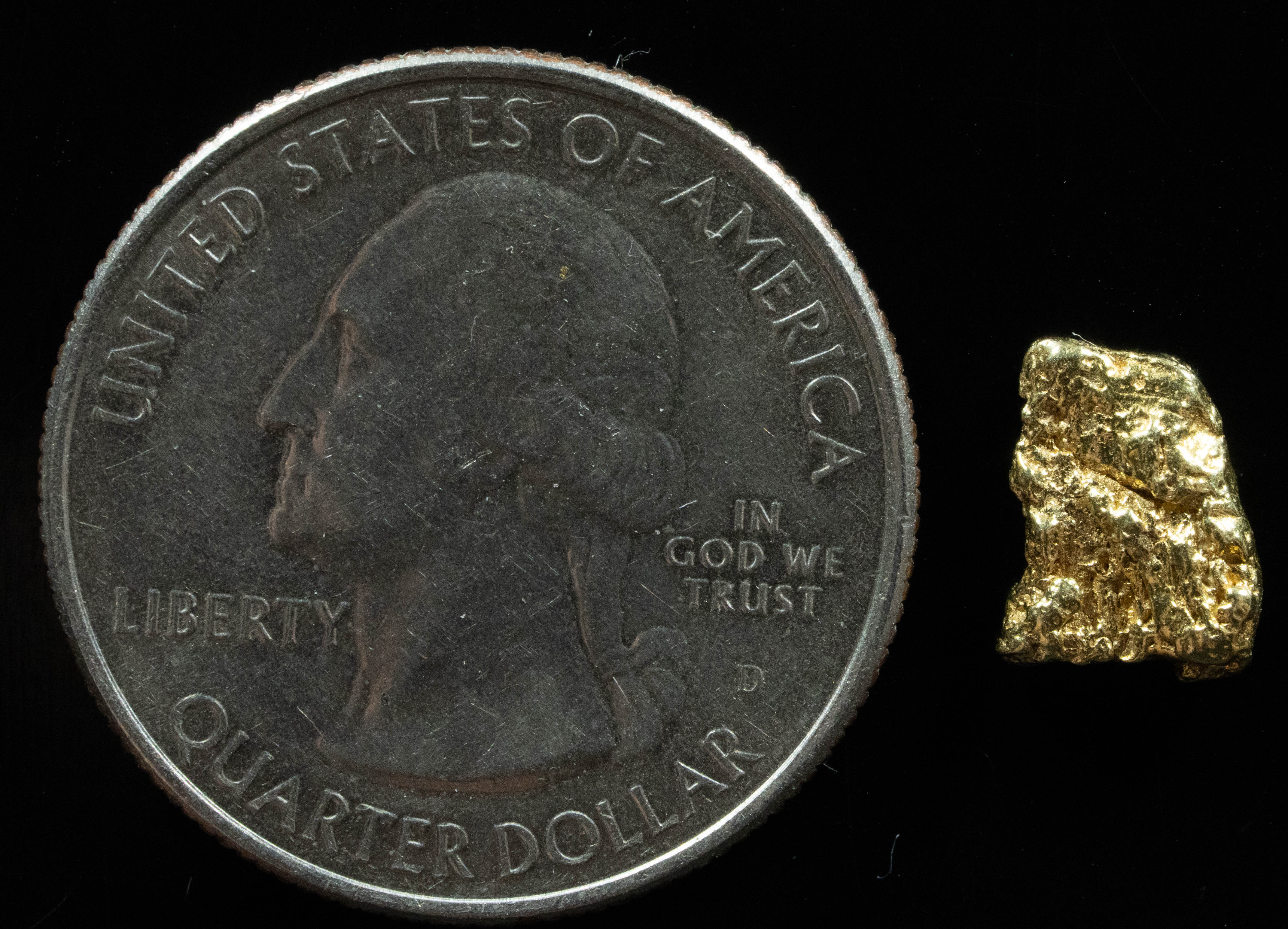 #134 Alaskan BC Natural Gold Nugget .939 Grams Genuine