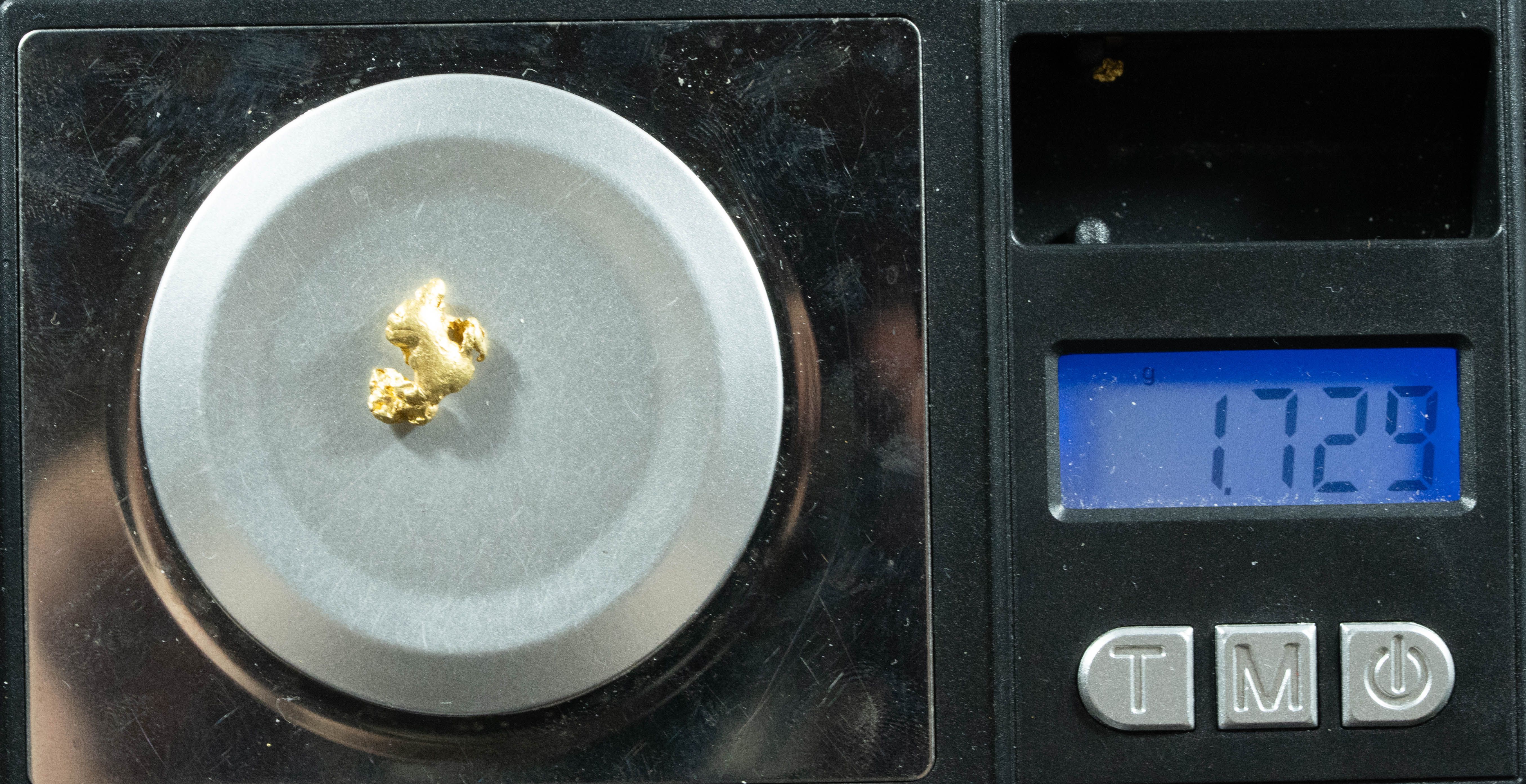 QN-1 "Alaskan BC Gold Nuggets with Quartz" Genuine 1.72 Grams