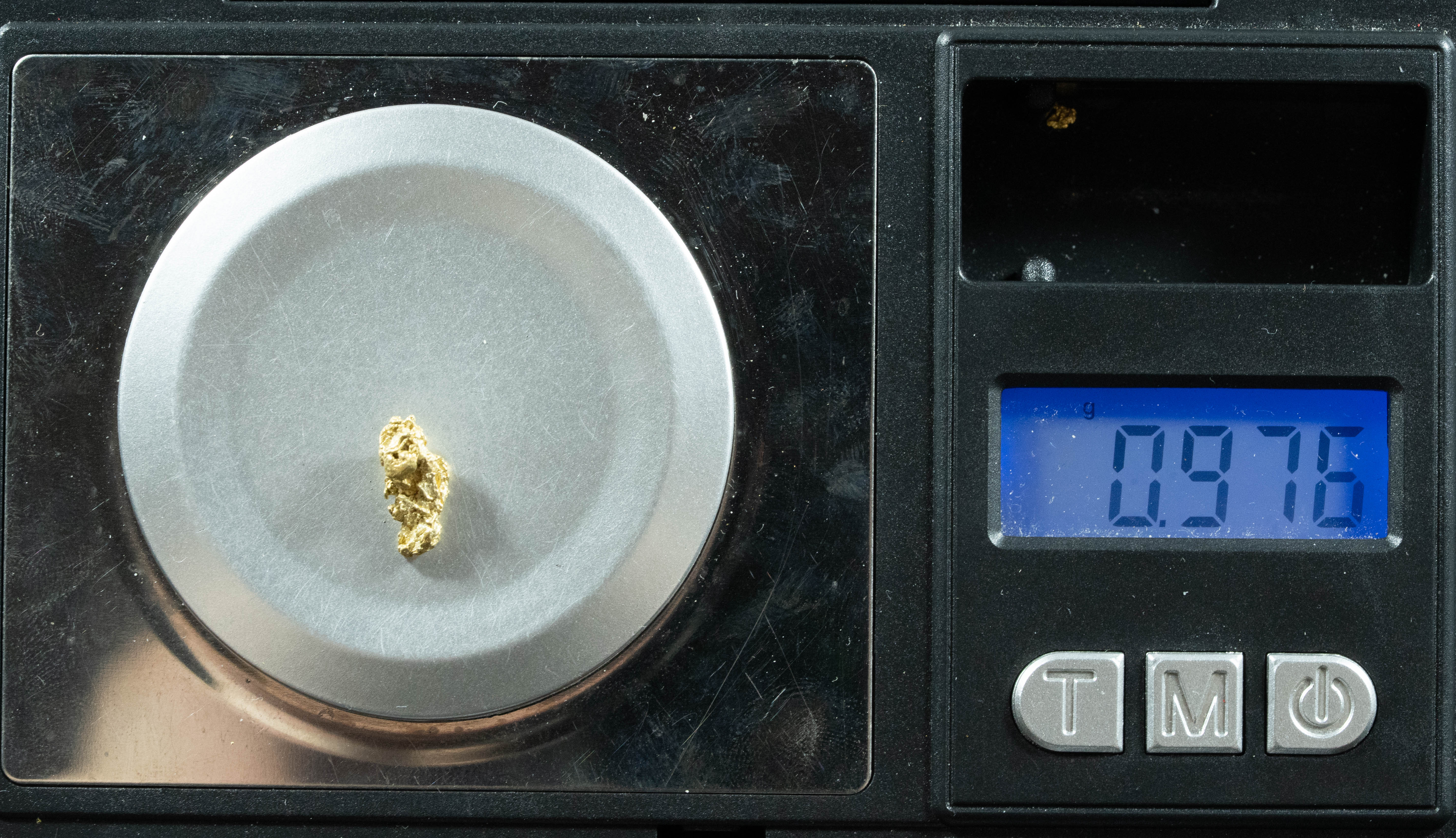 QN-24 "Alaskan BC Gold Nuggets with Quartz" Genuine .97 Grams