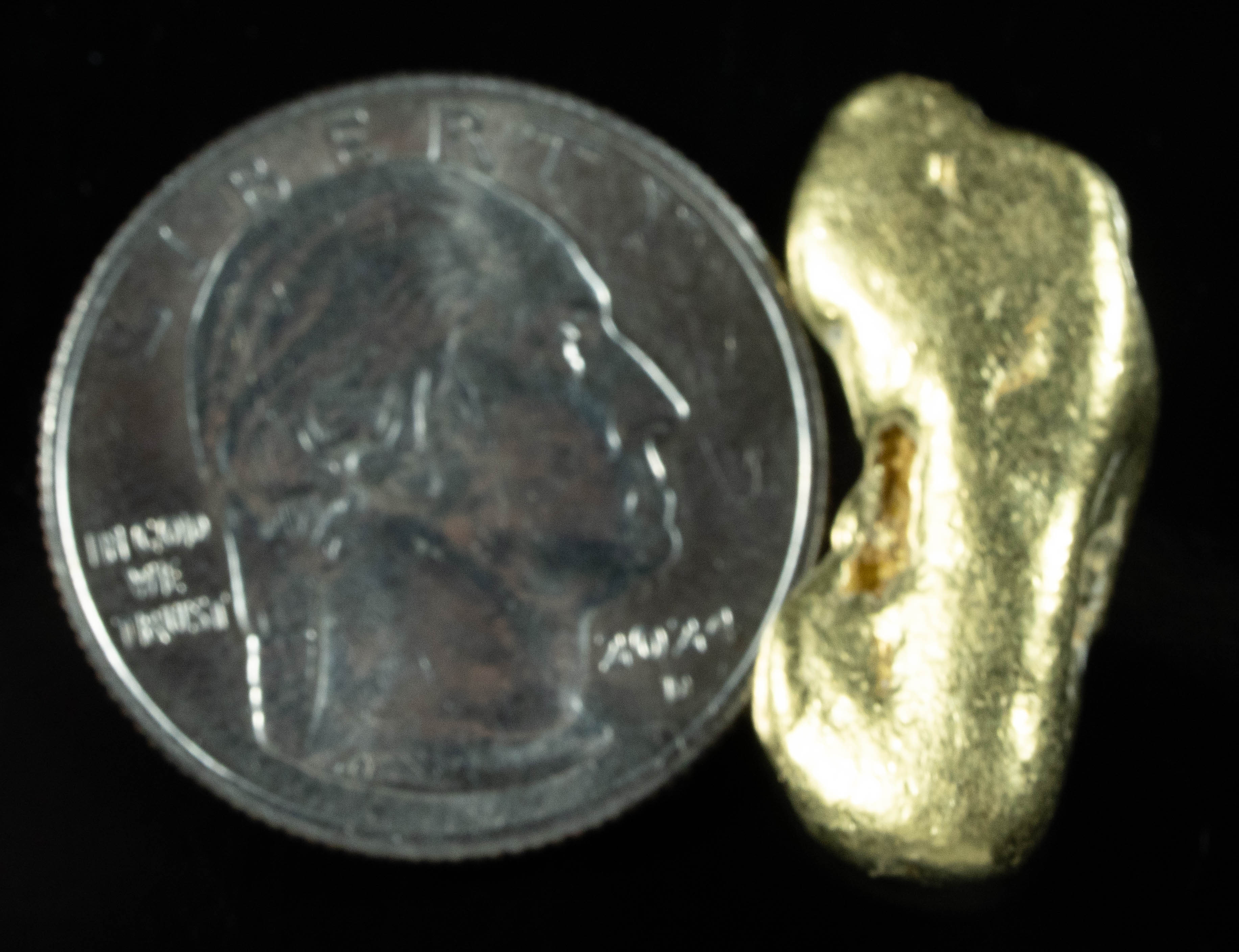 #391 Alaskan BC Natural Gold Nugget 13.80 Grams Genuine