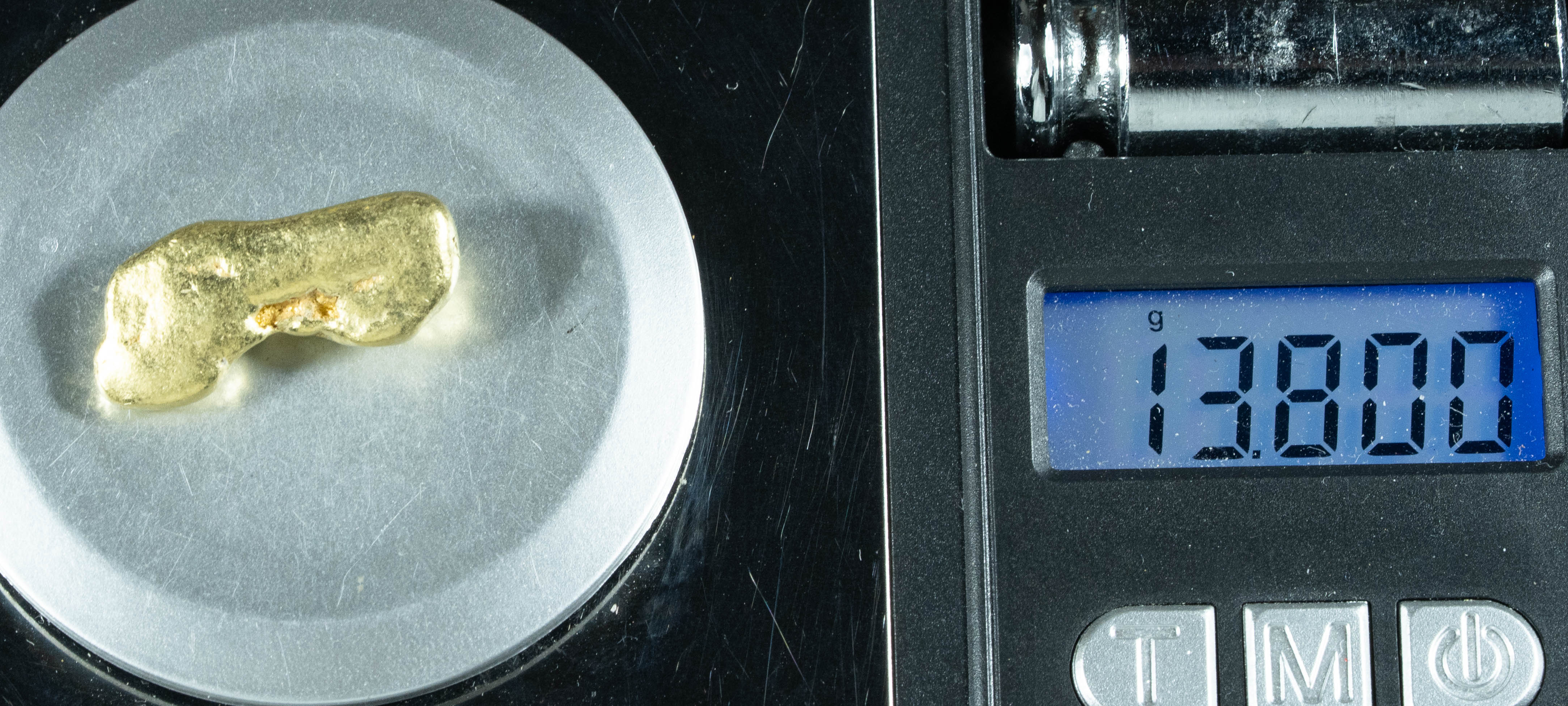 #391 Alaskan BC Natural Gold Nugget 13.80 Grams Genuine