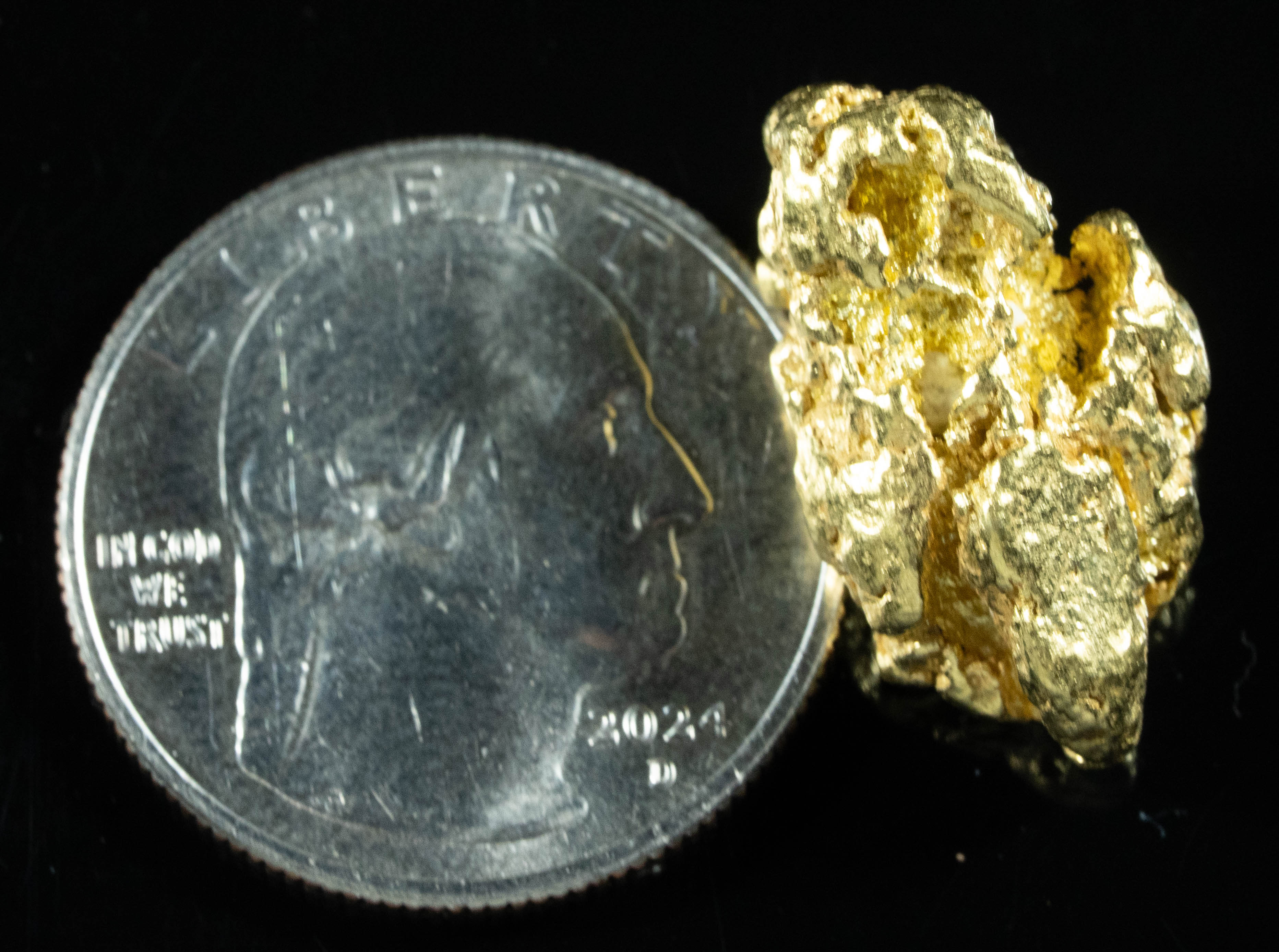 #400 Alaskan BC Natural Gold Nugget 13.54 Grams Genuine