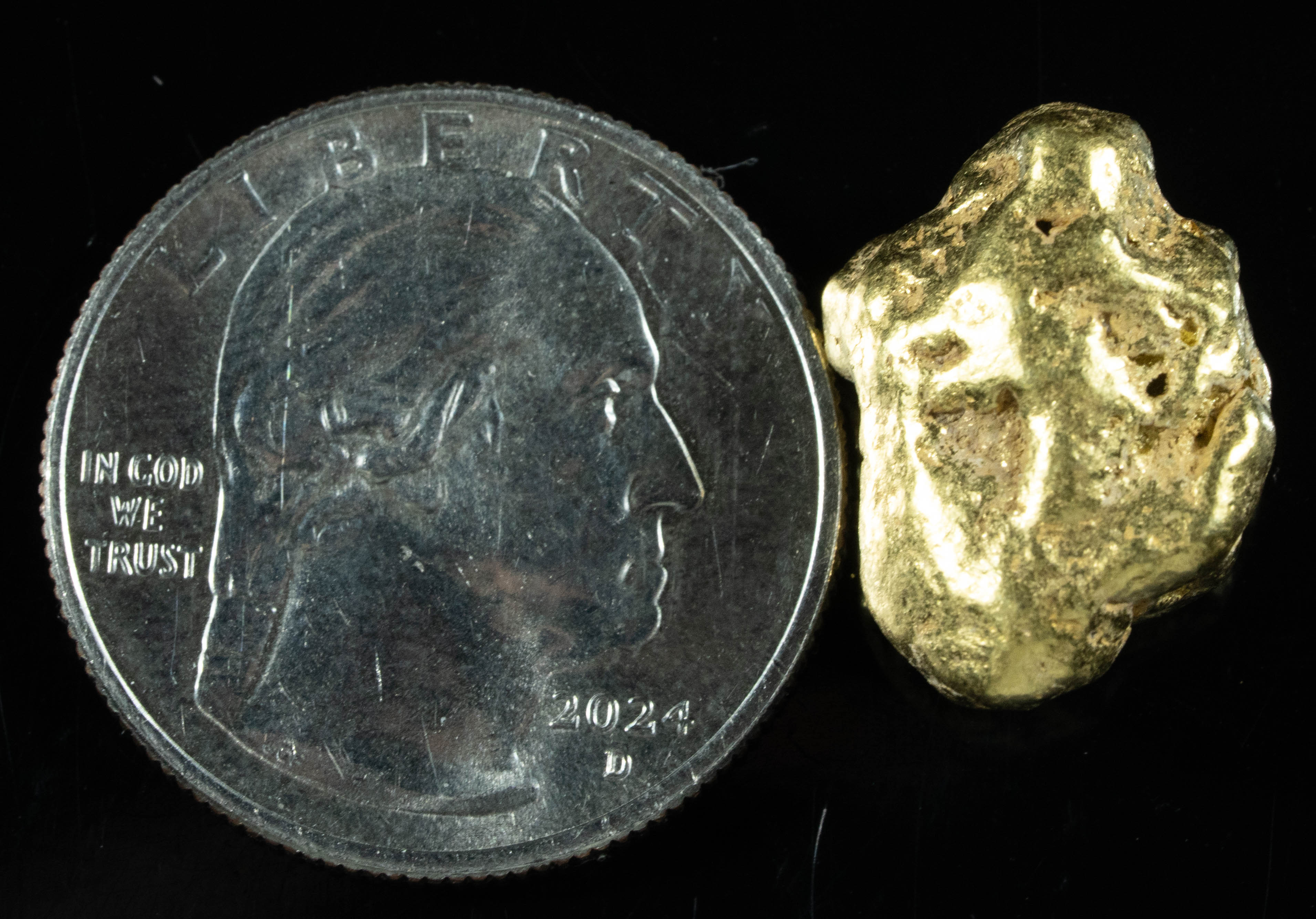 #414 Alaskan BC Natural Gold Nugget 11.37 Grams Genuine