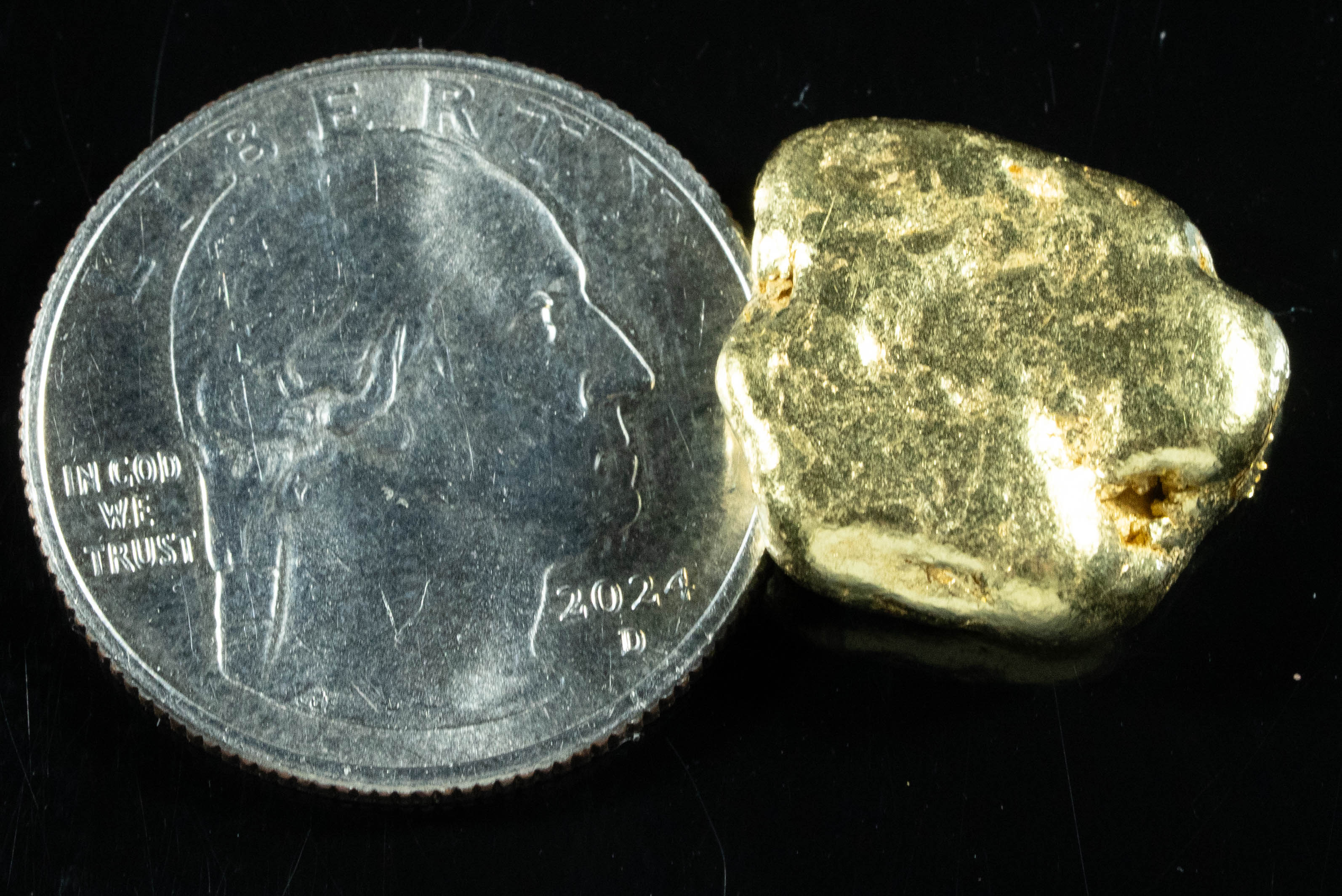 #422 Alaskan BC Natural Gold Nugget 13.81 Grams Genuine