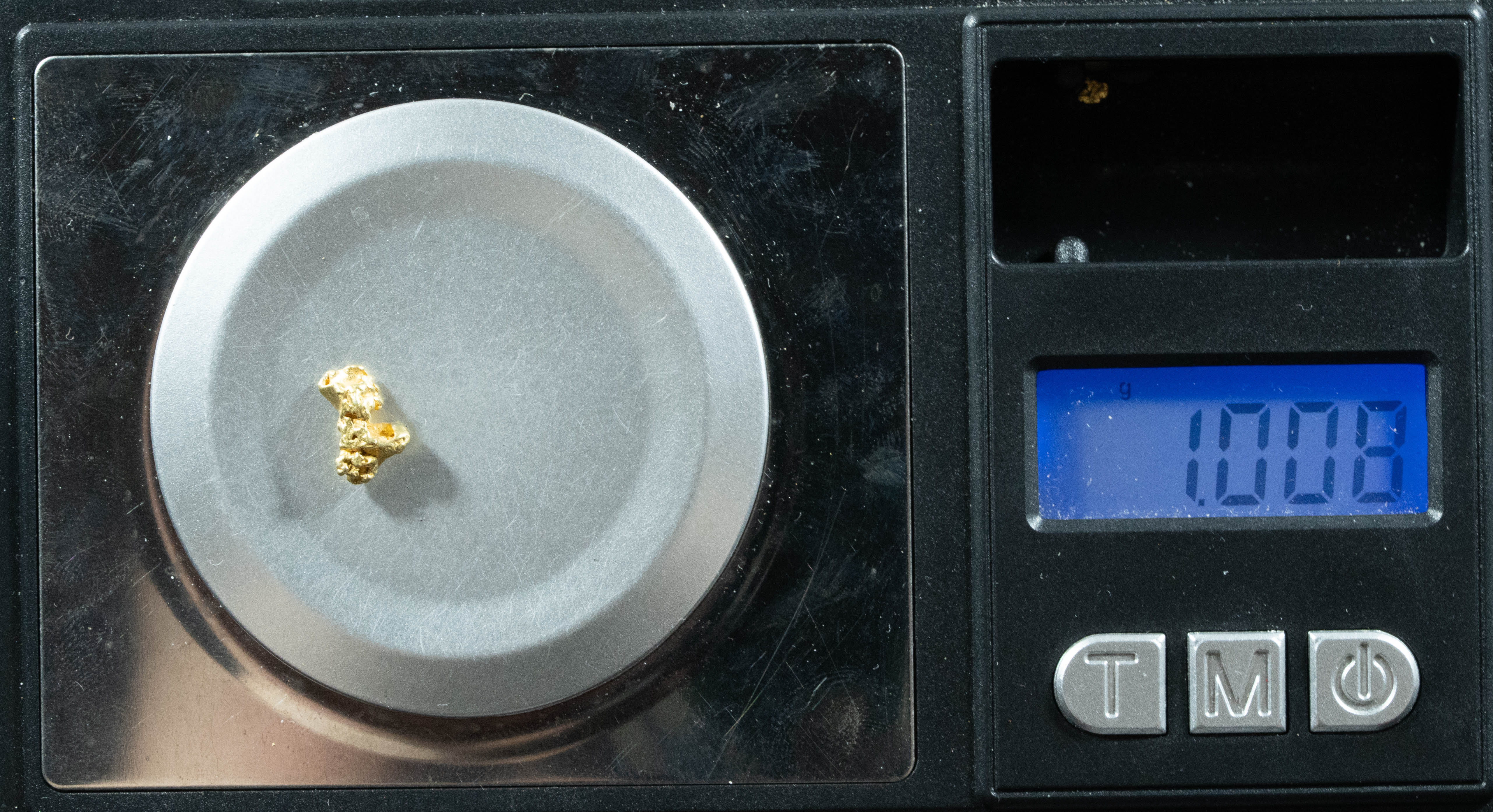 QN-53 "Alaskan BC Gold Nuggets with Quartz" Genuine 1.00 Grams