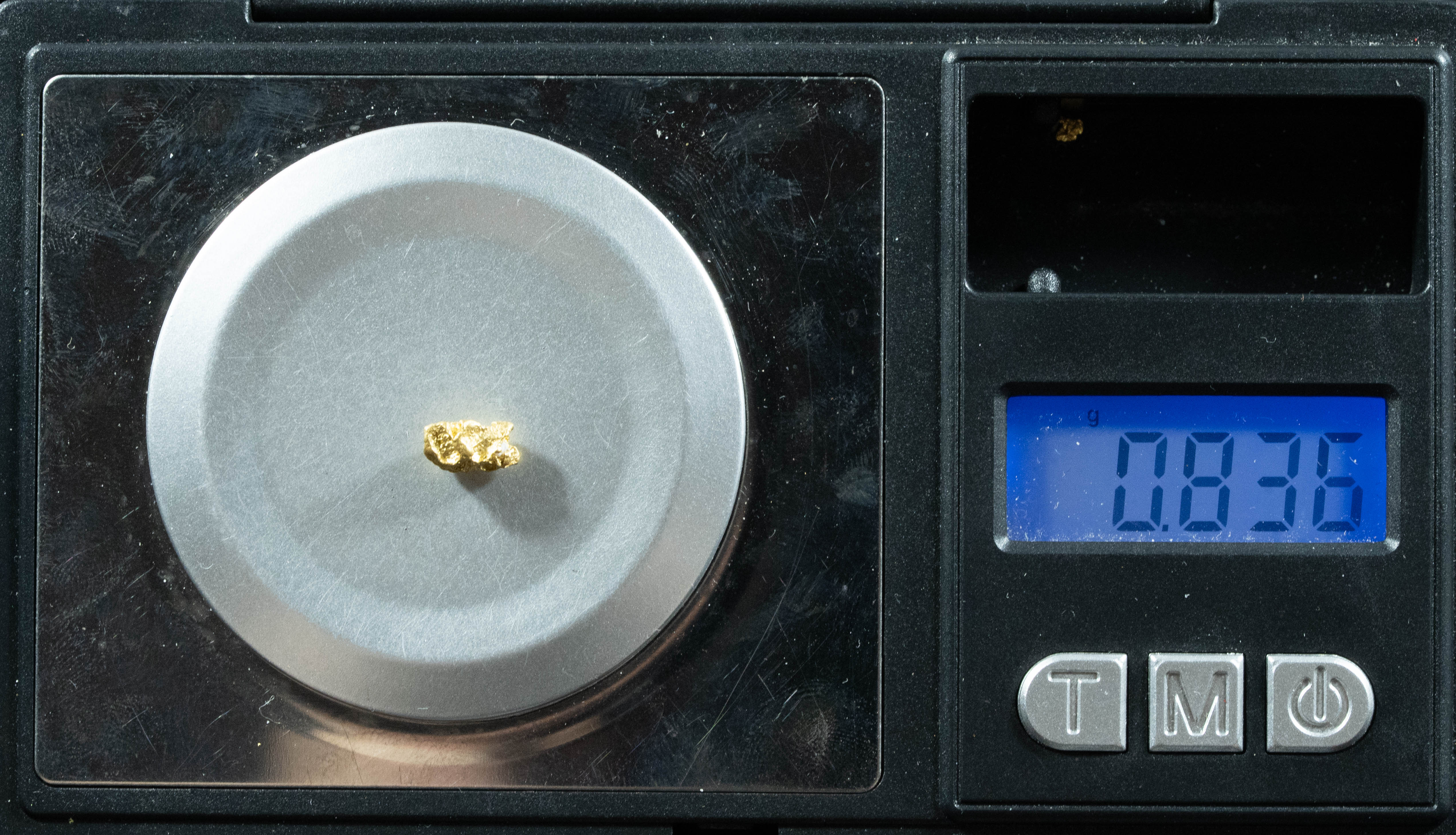 QN-54 "Alaskan BC Gold Nuggets with Quartz" Genuine .83 Grams