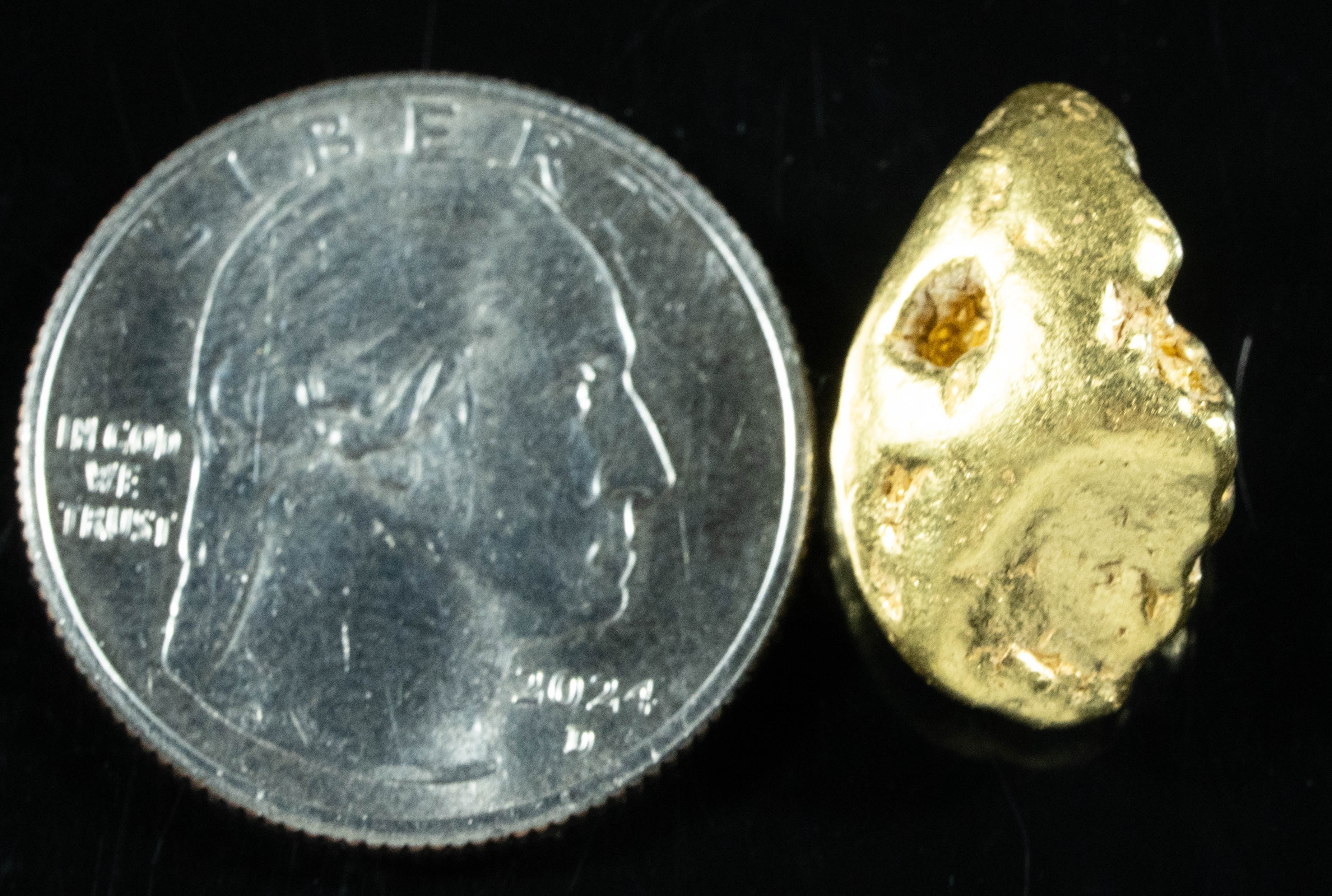 #435 Alaskan BC Natural Gold Nugget 11.74 Grams Genuine