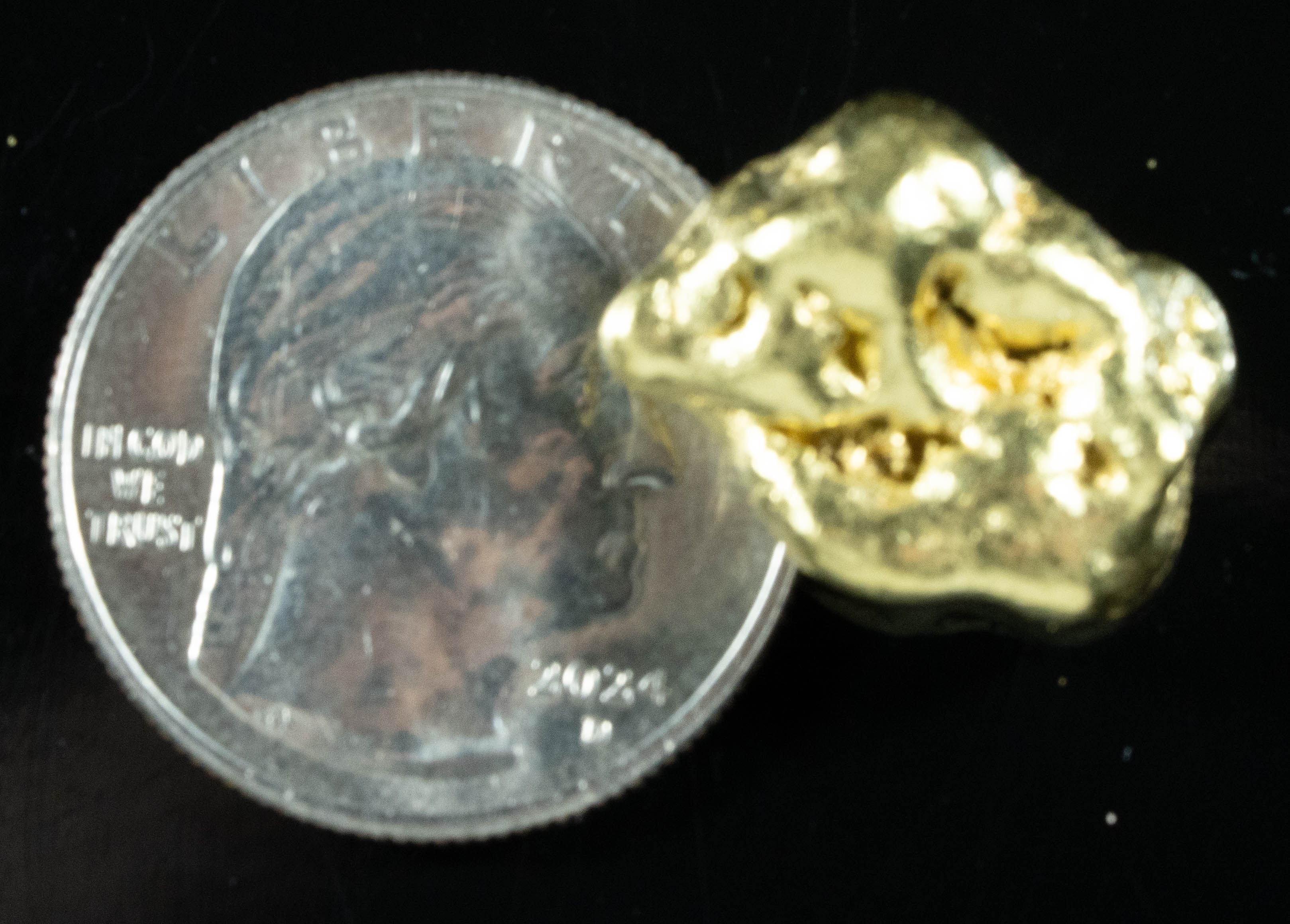 #436 Alaskan BC Natural Gold Nugget 13.91 Grams Genuine