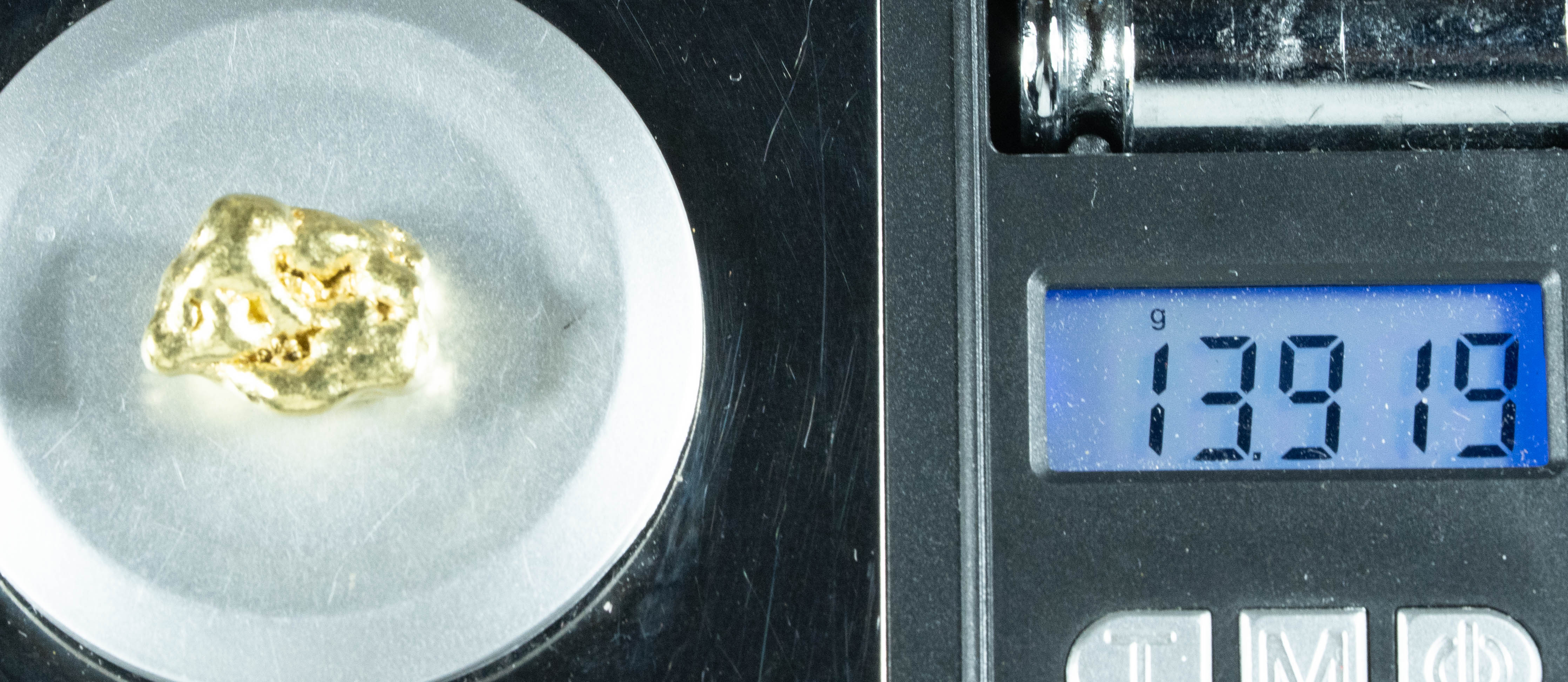 #436 Alaskan BC Natural Gold Nugget 13.91 Grams Genuine