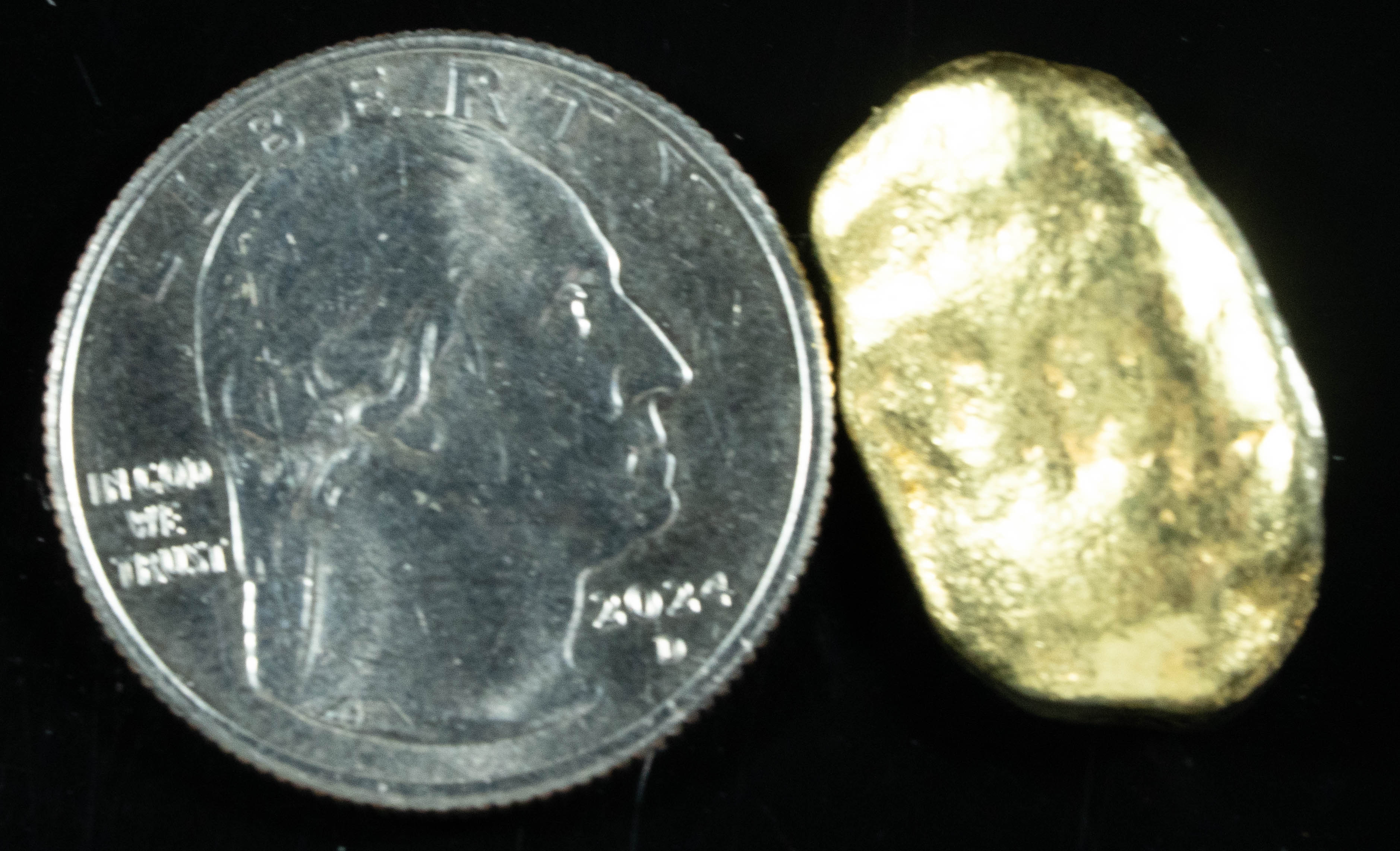 #437 Alaskan BC Natural Gold Nugget 13.57 Grams Genuine