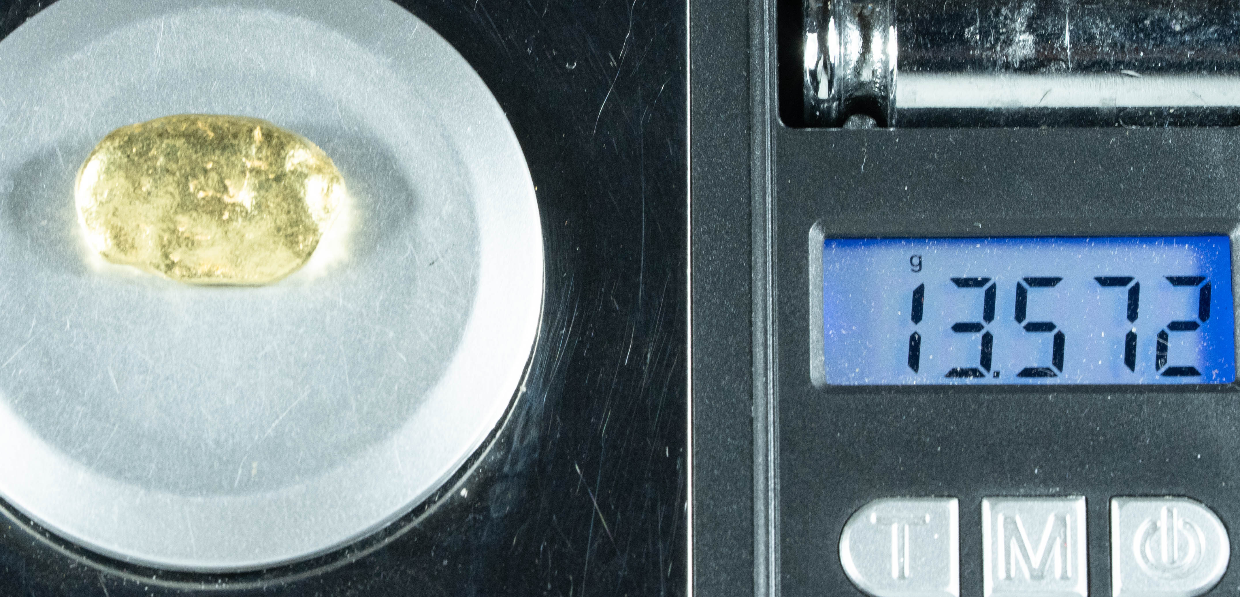 #437 Alaskan BC Natural Gold Nugget 13.57 Grams Genuine