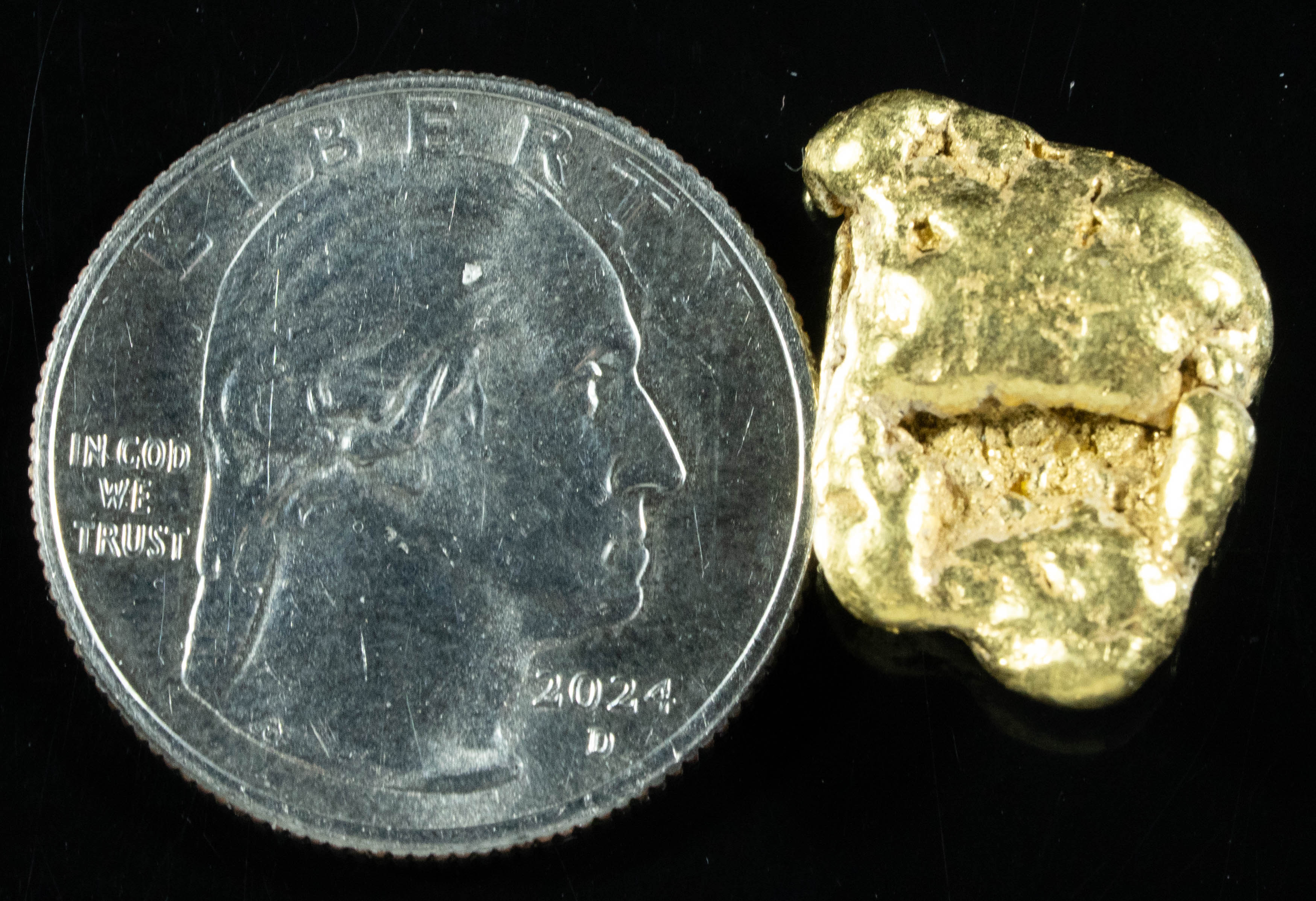 #443 Alaskan BC Natural Gold Nugget 10.56 Grams Genuine