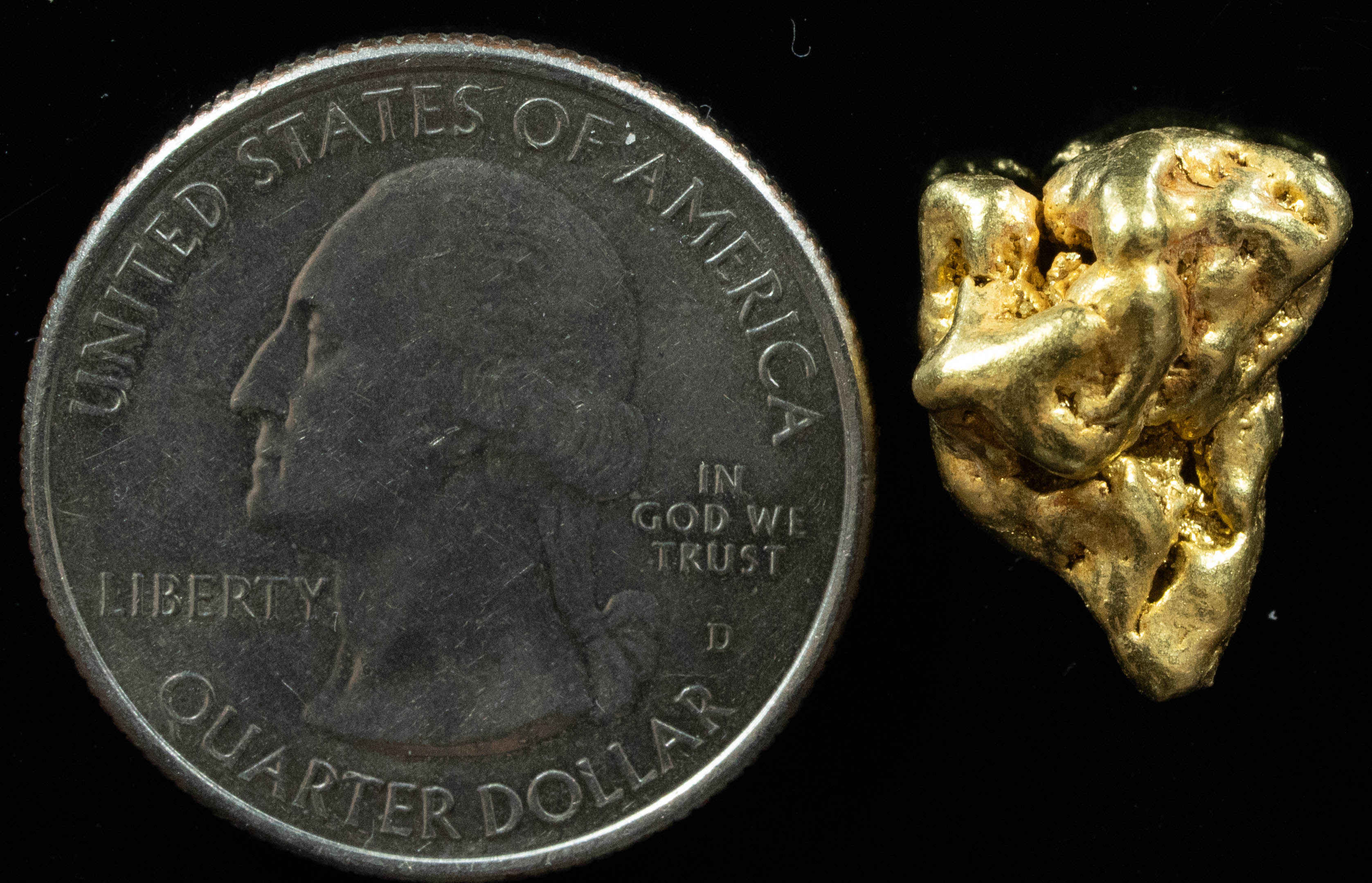 #365 Alaskan BC Natural Gold Nugget 5.37 Grams Genuine