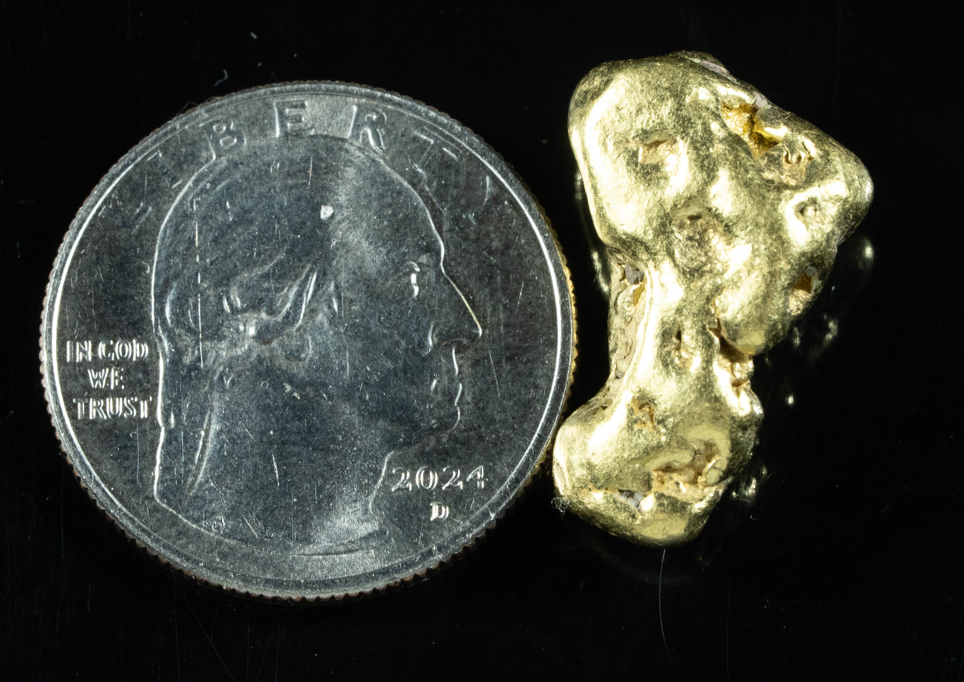 #449 Alaskan BC Natural Gold Nugget 13.13 Grams Genuine