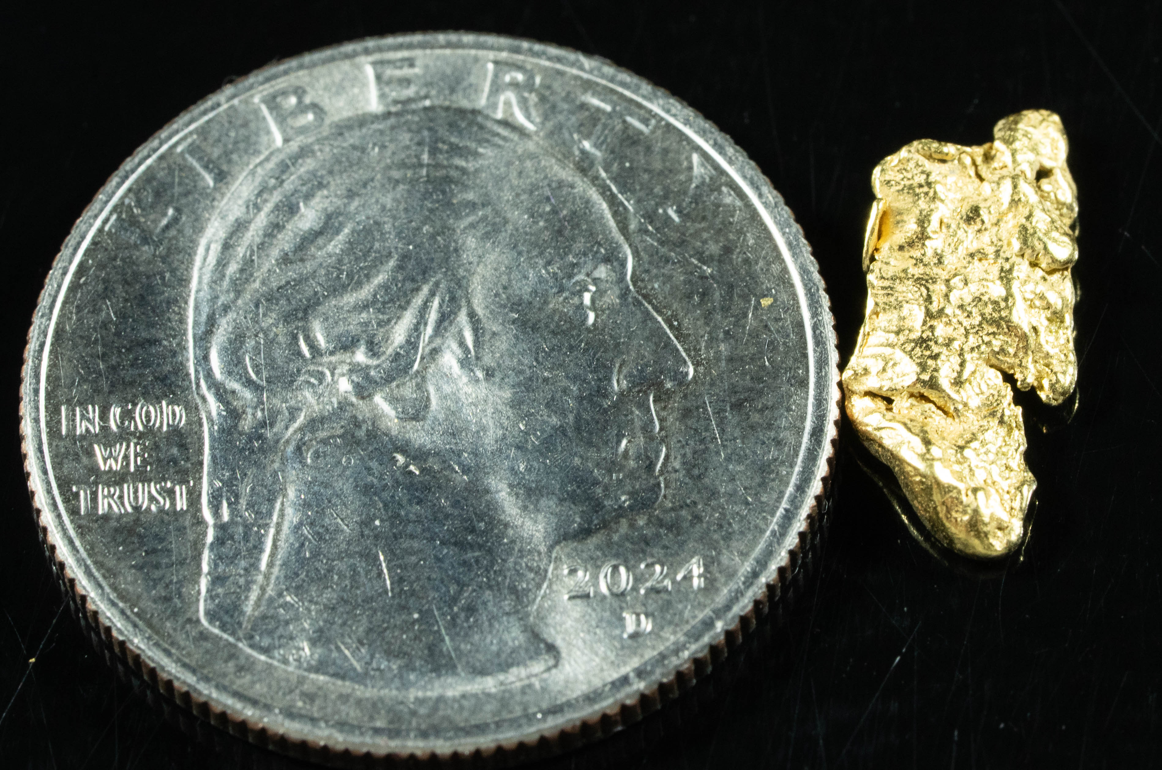 #2 Alaskan BC Natural Gold Nugget .88 Grams Genuine