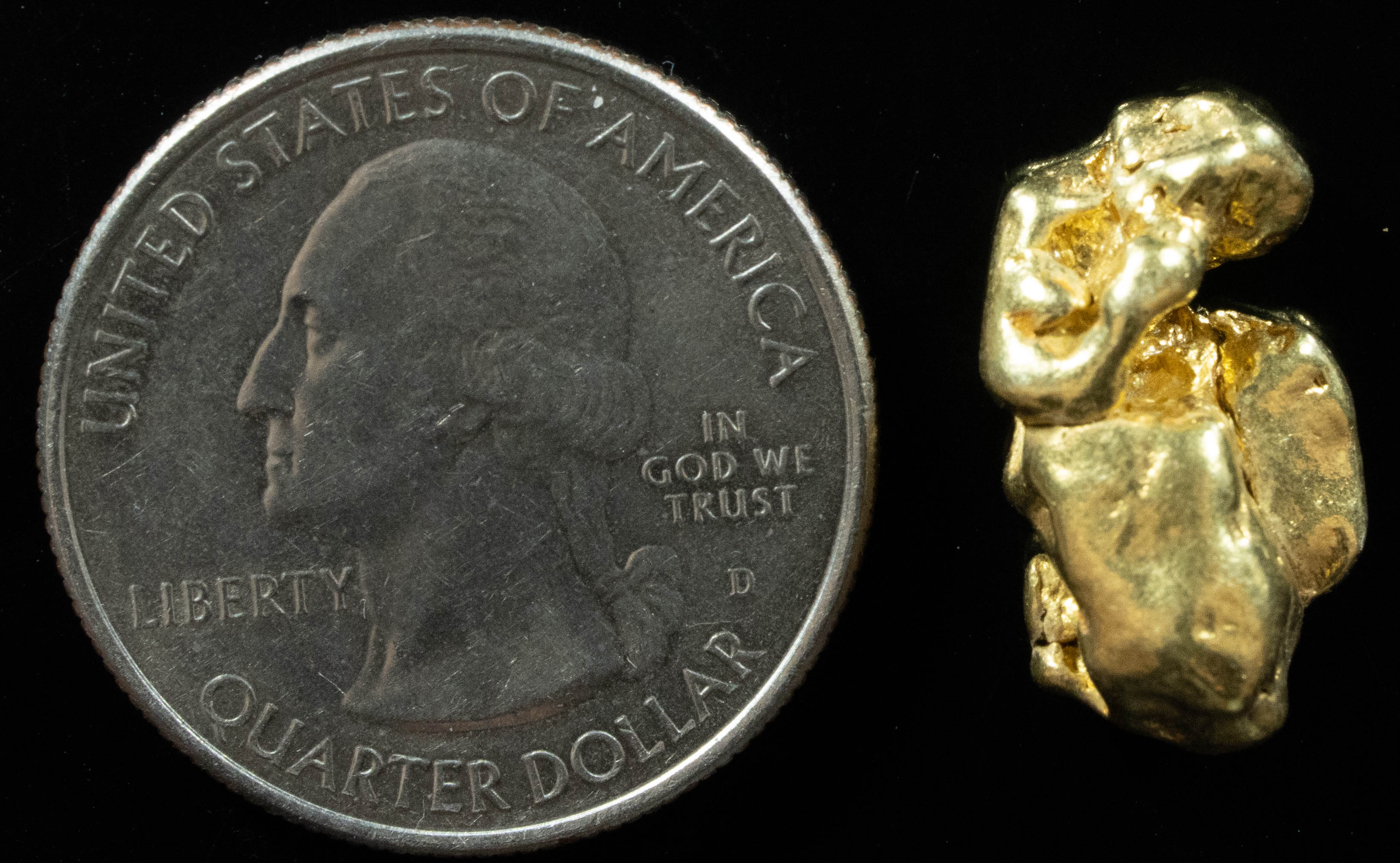 #373 Alaskan BC Natural Gold Nugget 7.35 Grams Genuine