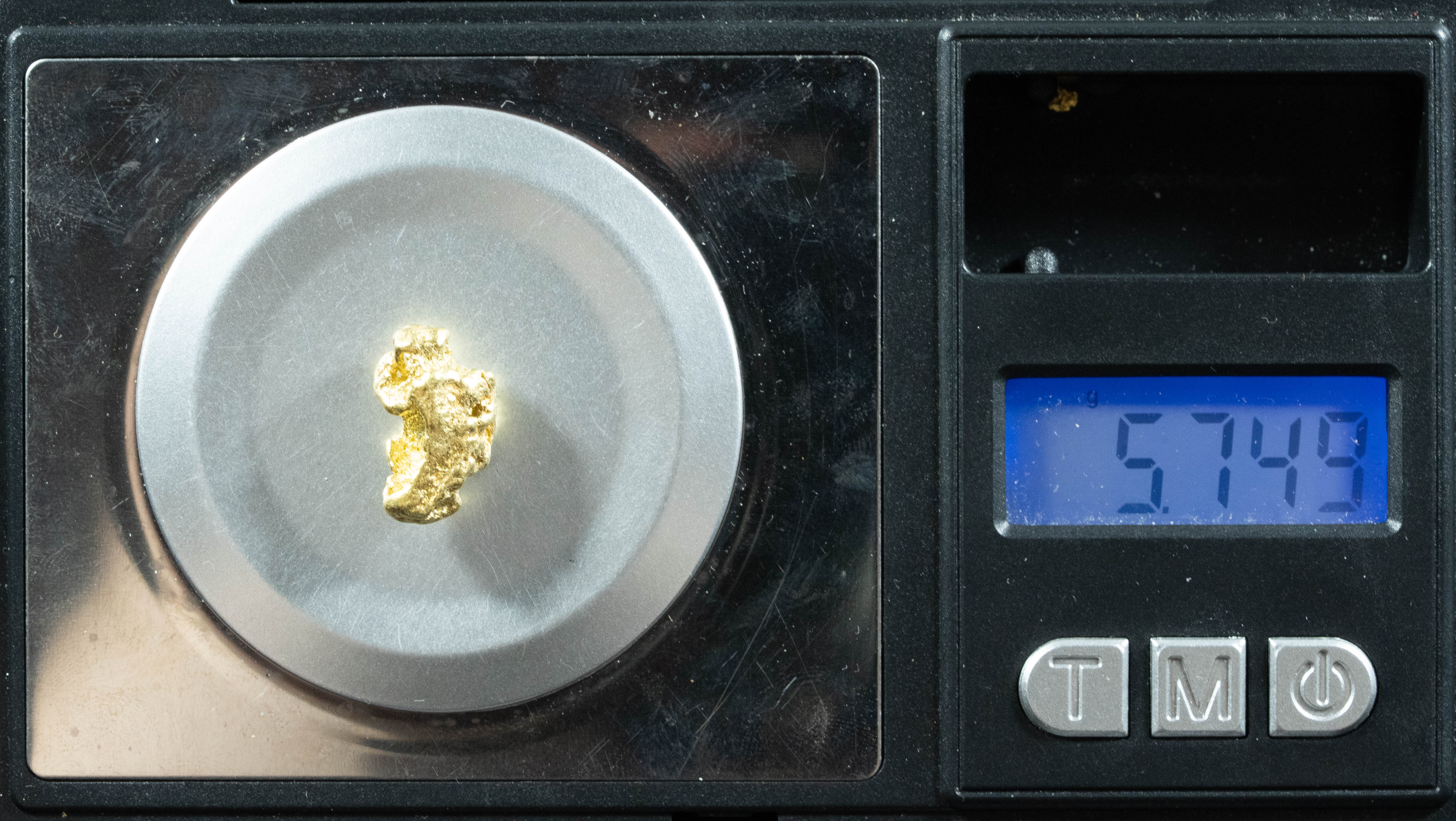 #374 Alaskan BC Natural Gold Nugget 5.74 Grams Genuine