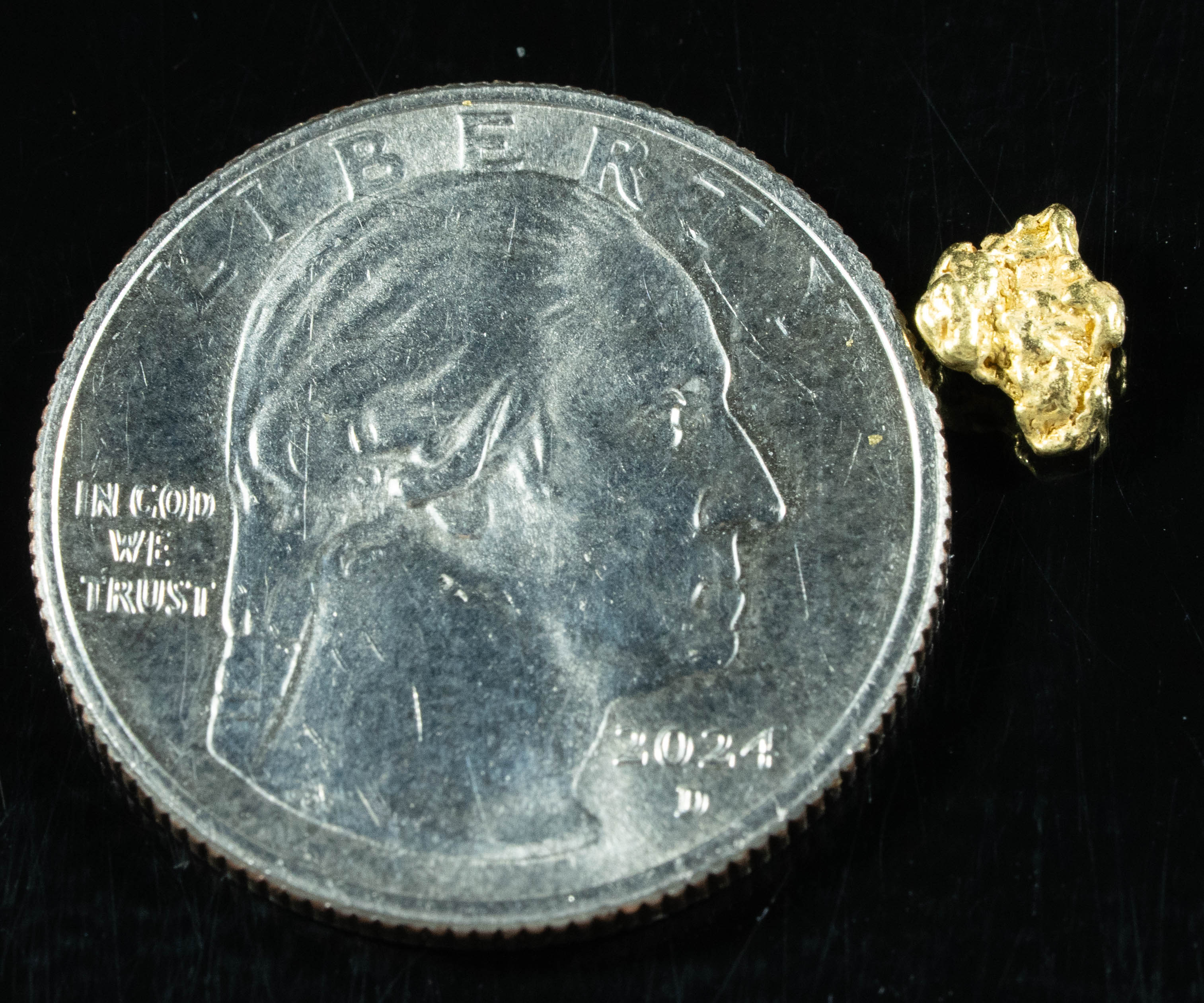 #9 Alaskan BC Natural Gold Nugget .56 Grams Genuine