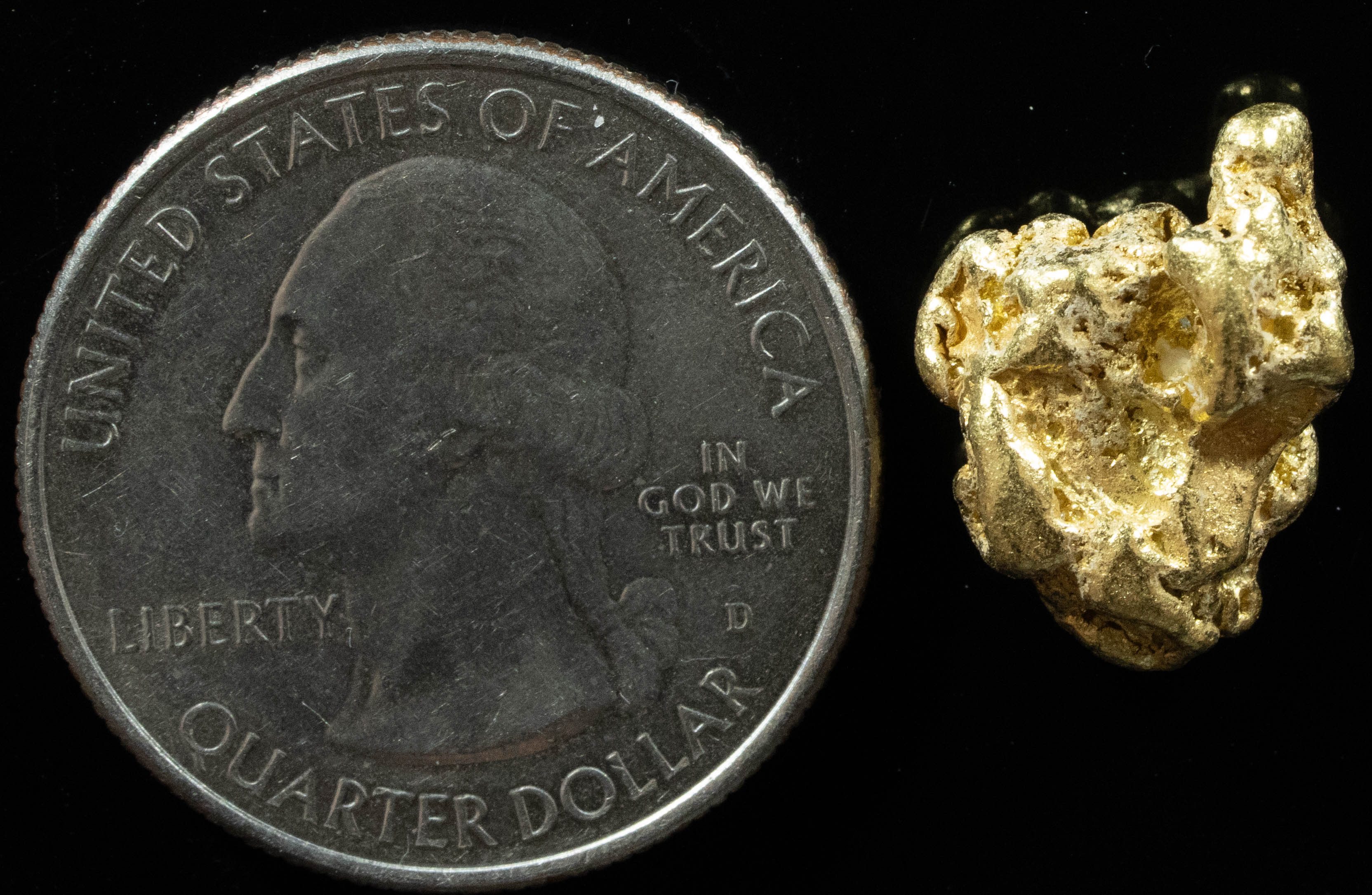 #378 Alaskan BC Natural Gold Nugget 5.35 Grams Genuine