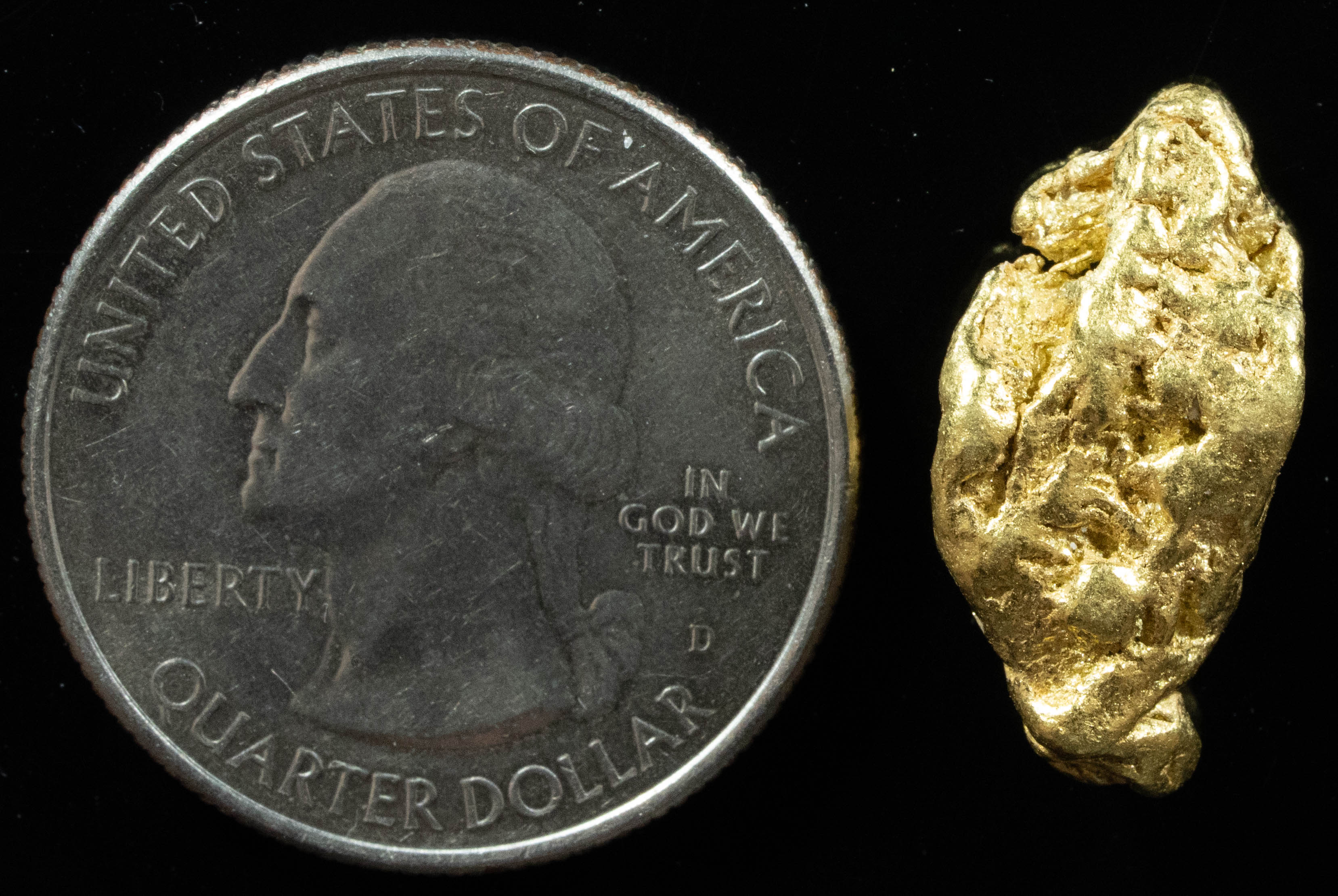 #383 Alaskan BC Natural Gold Nugget 6.12 Grams Genuine