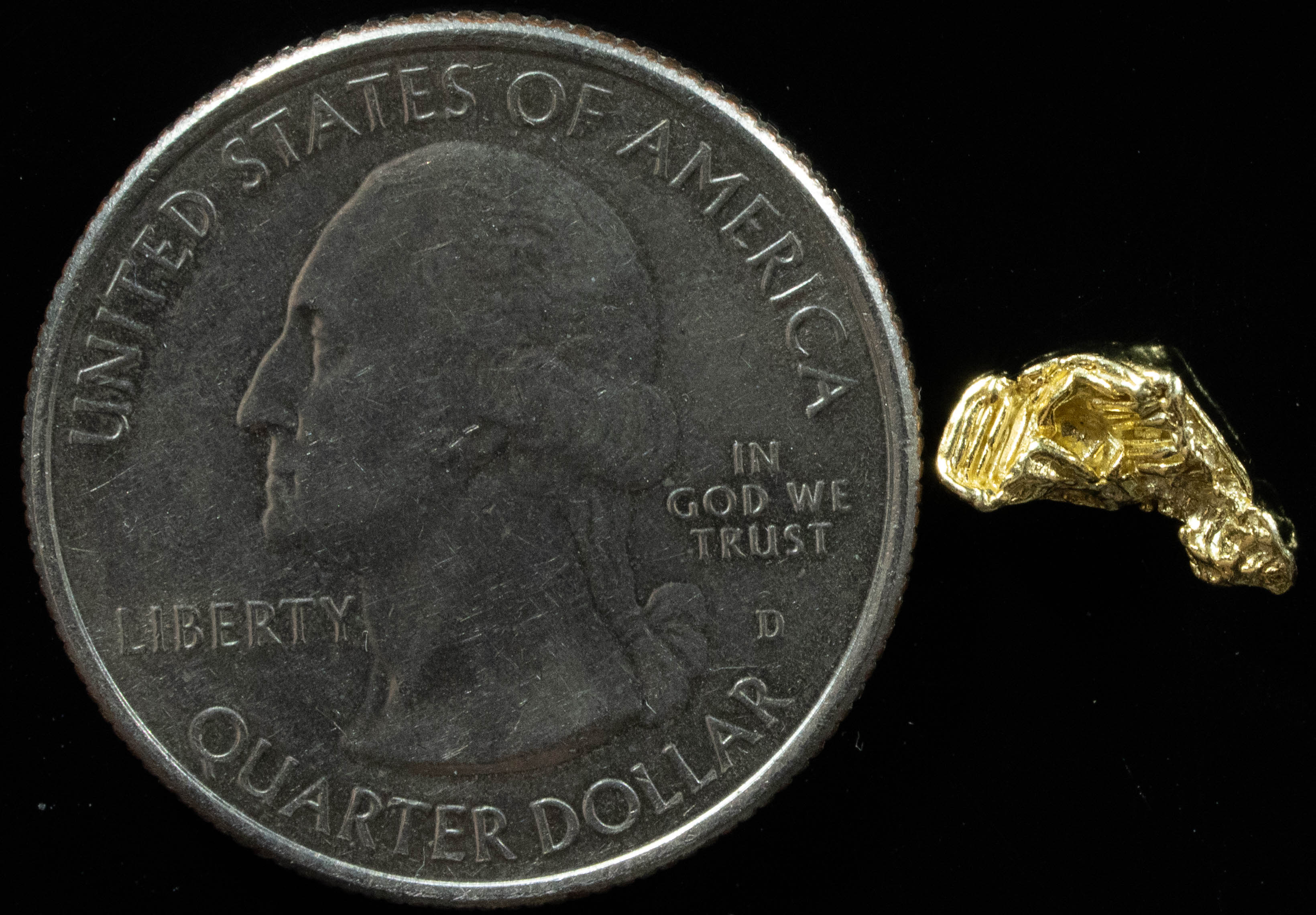 L-20 Exotic Alaskan BC Natural Gold Nugget .39 Grams Genuine