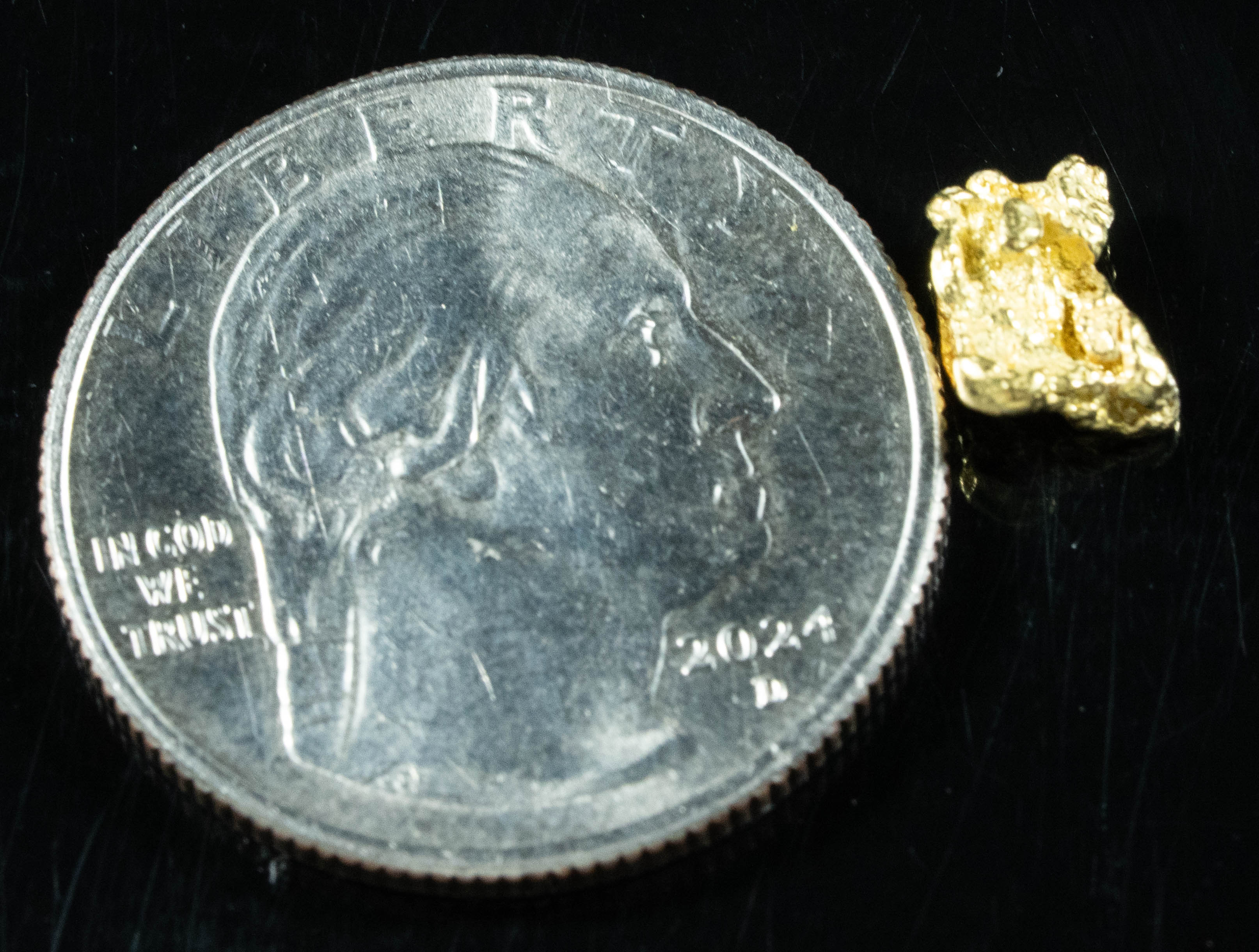 #20 Alaskan BC Natural Gold Nugget .91 Grams Genuine