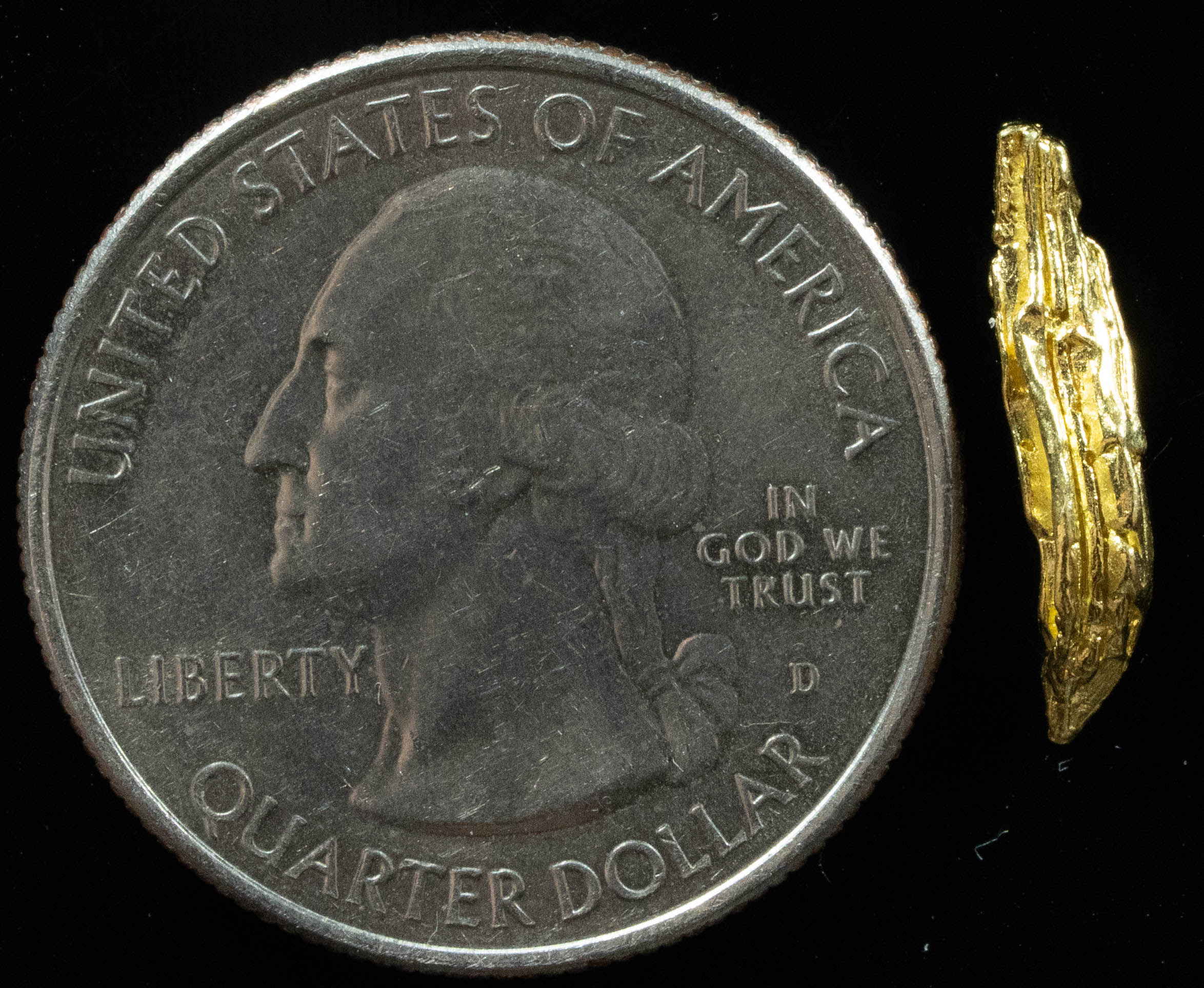 L-22 Exotic Alaskan BC Natural Gold Nugget .52 Grams Genuine