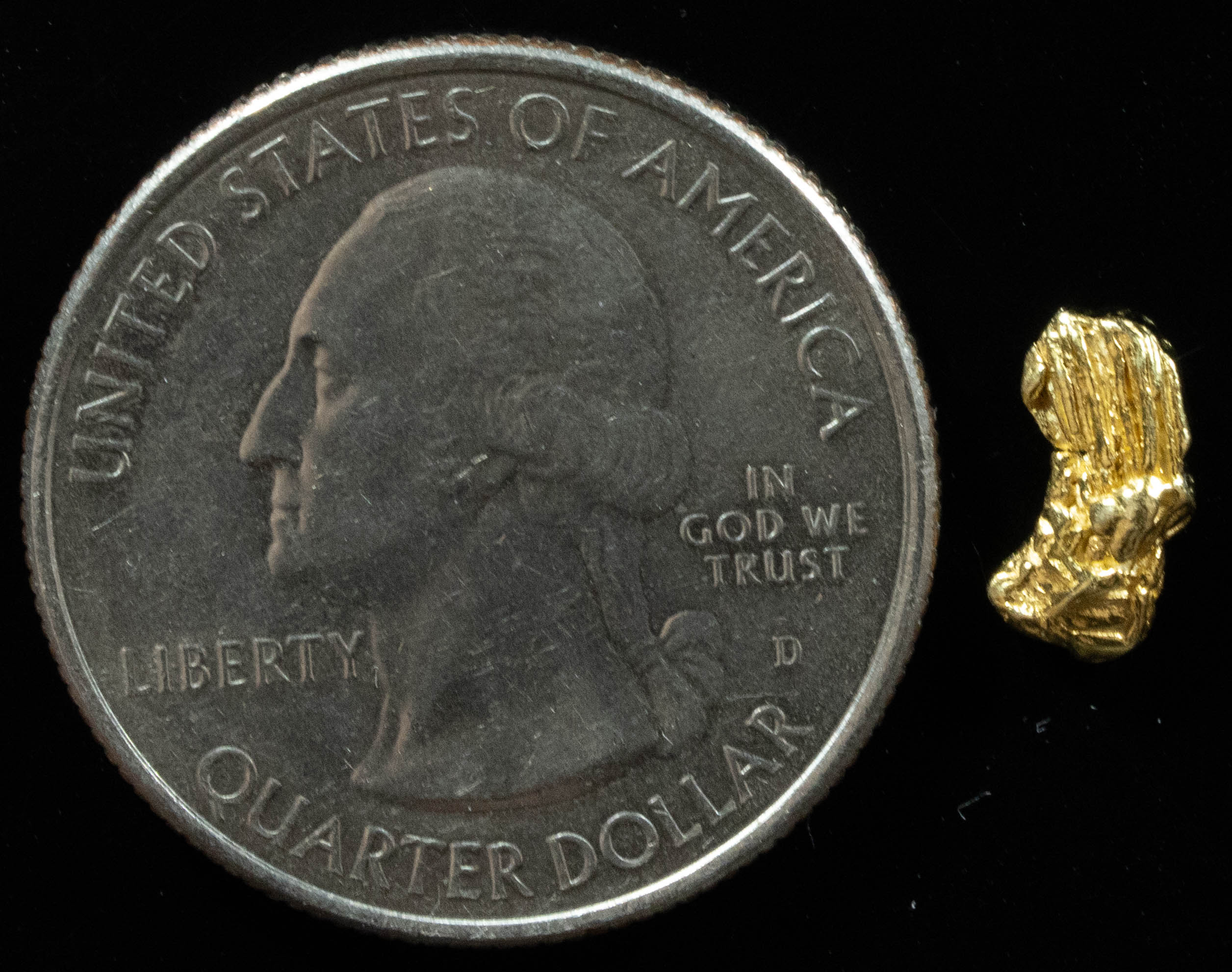 L-23 Exotic Alaskan BC Natural Gold Nugget .38 Grams Genuine