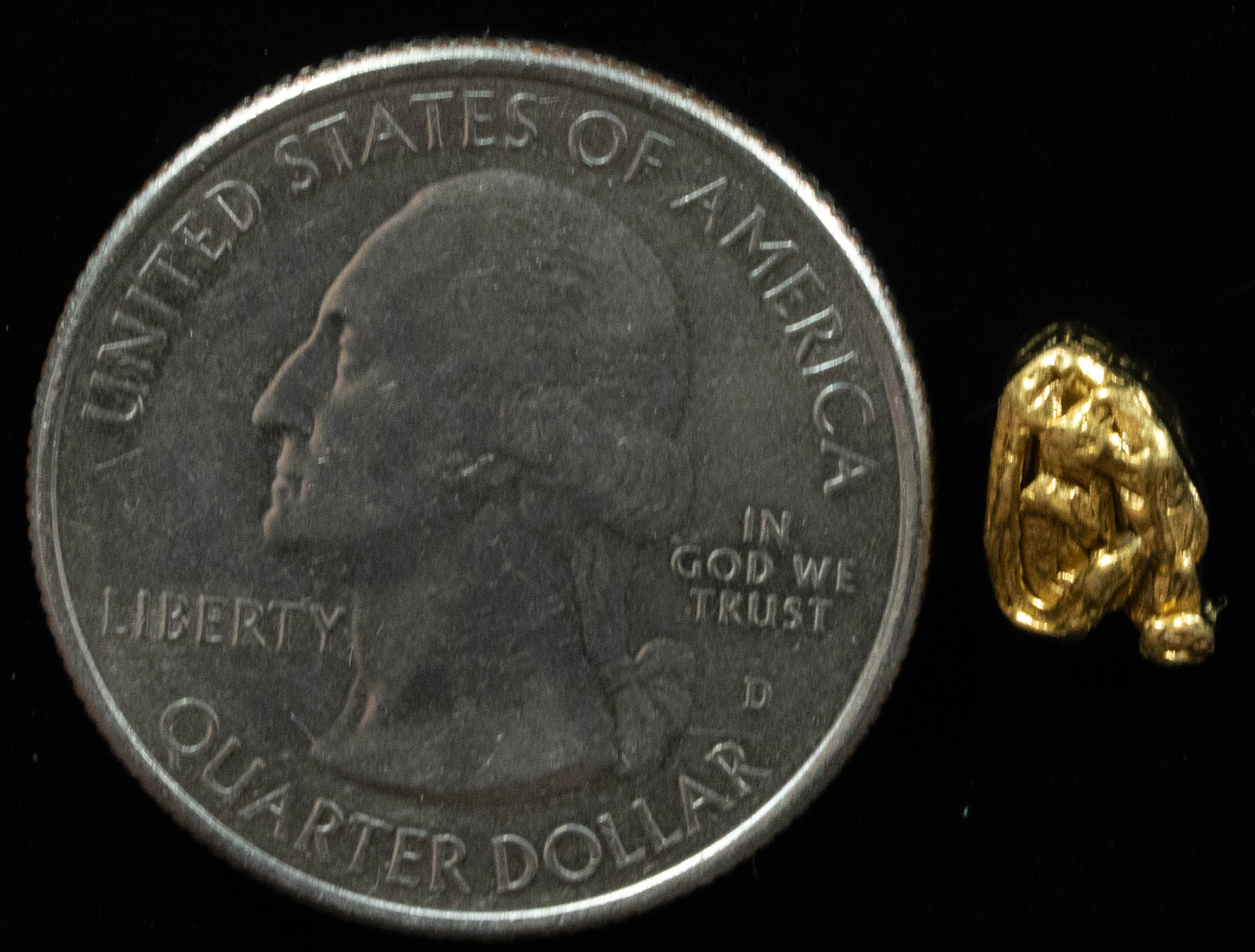 L-25 Exotic Alaskan BC Natural Gold Nugget .88 Grams Genuine