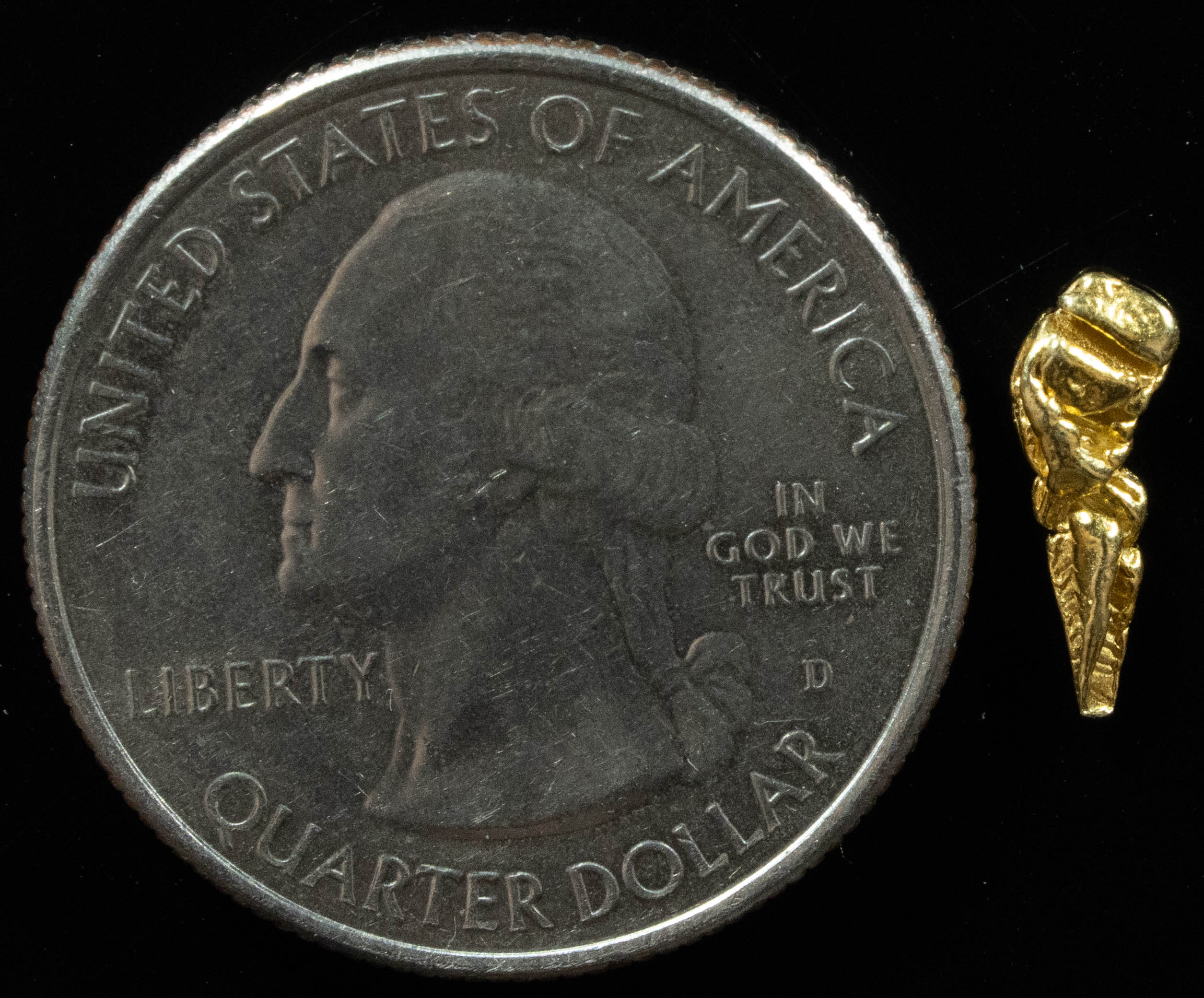 L-26 Exotic Alaskan BC Natural Gold Nugget .28 Grams Genuine