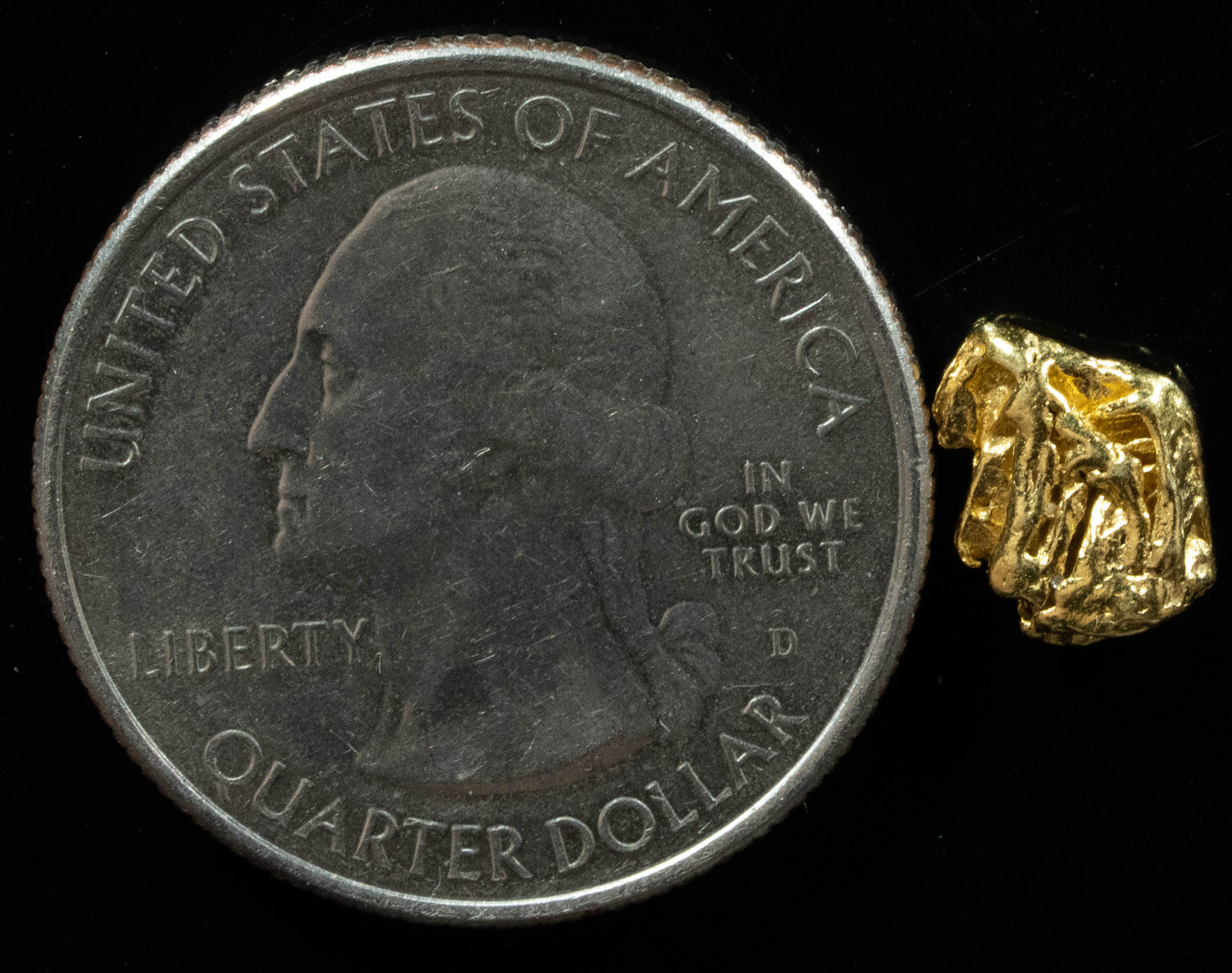 L-28 Exotic Alaskan BC Natural Gold Nugget .78 Grams Genuine