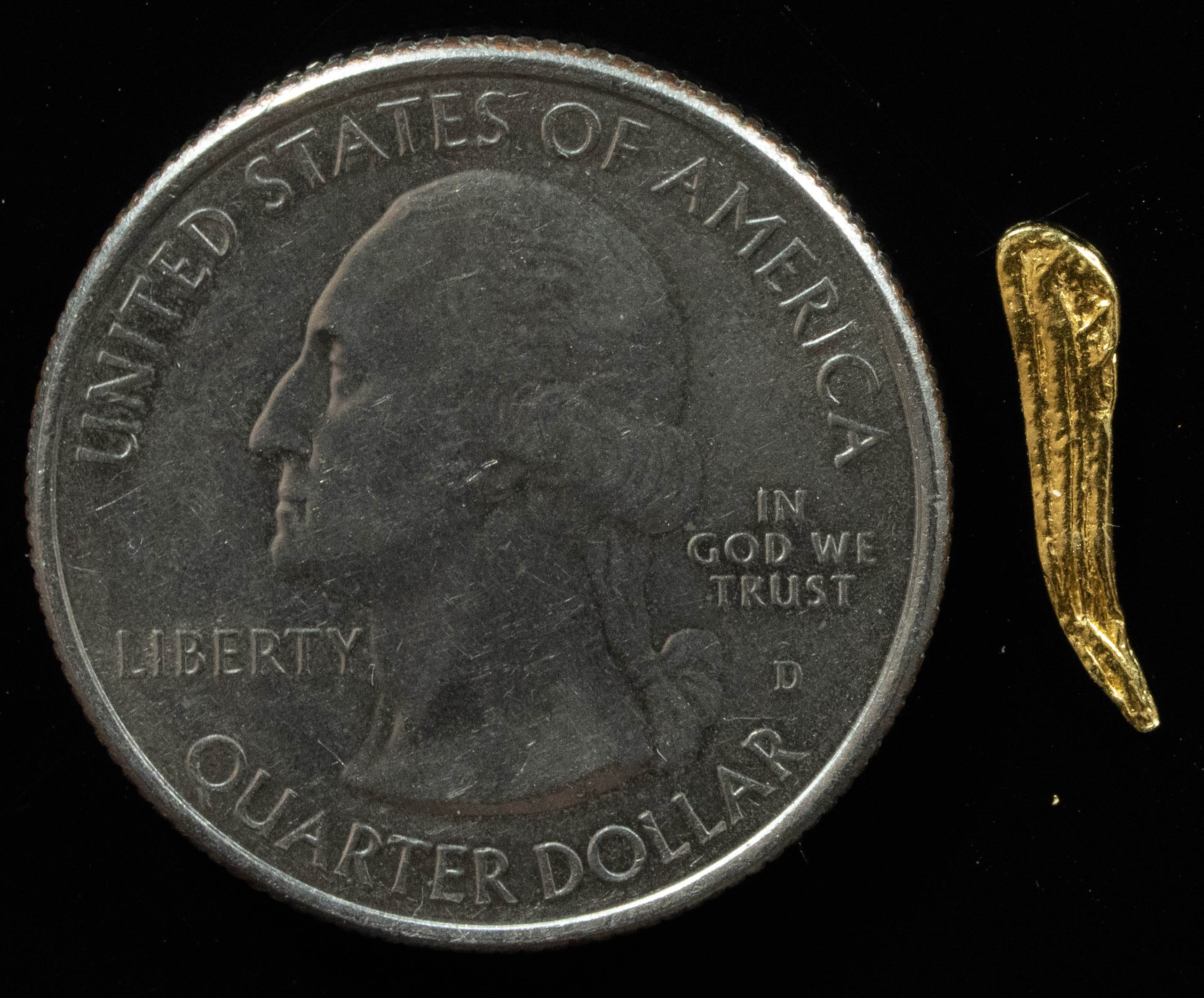L-29 Exotic Alaskan BC Natural Gold Nugget .20 Grams Genuine